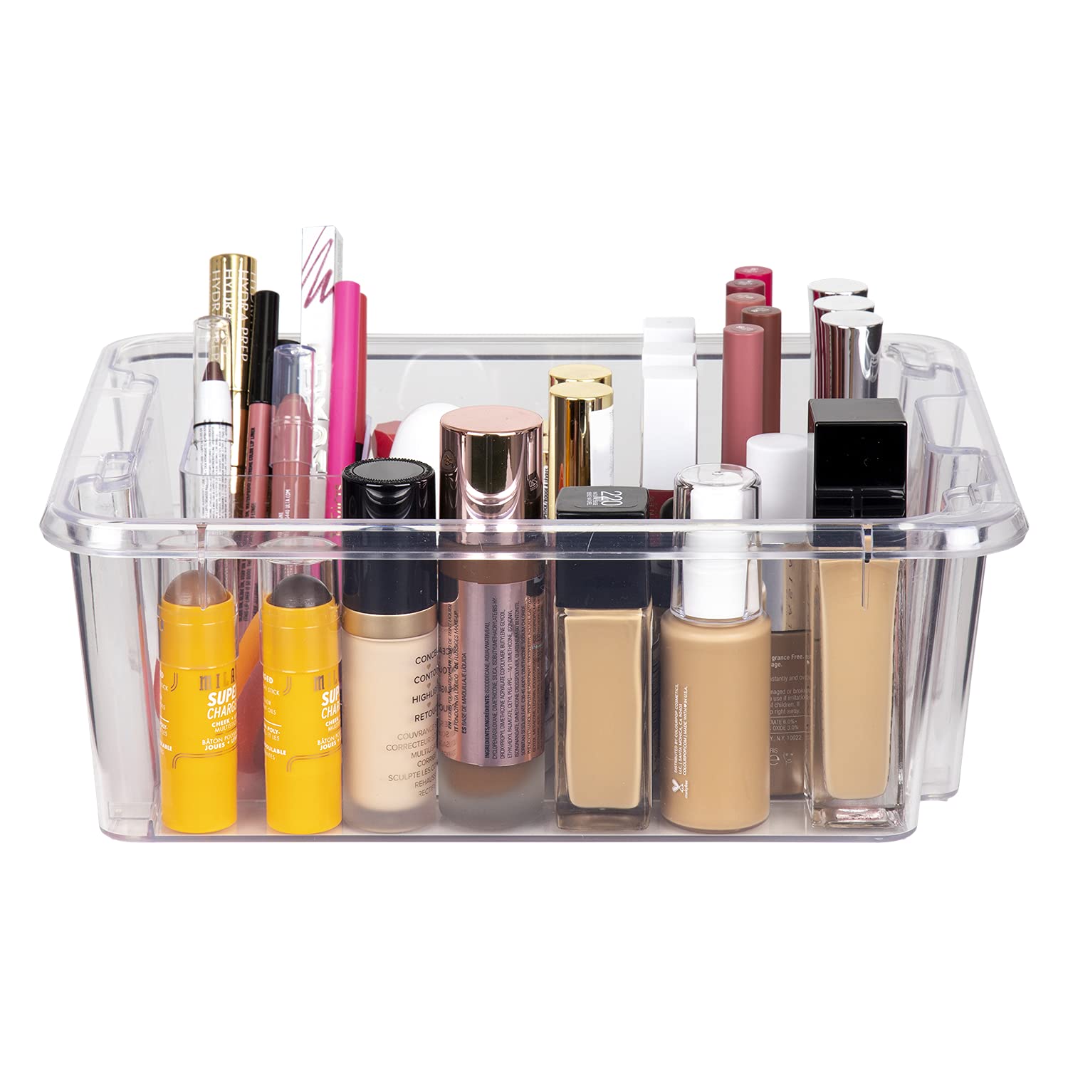 Ab Designs 6842Abd Stackables, Cosmetic Storage Bins, Clear, 3 Pack