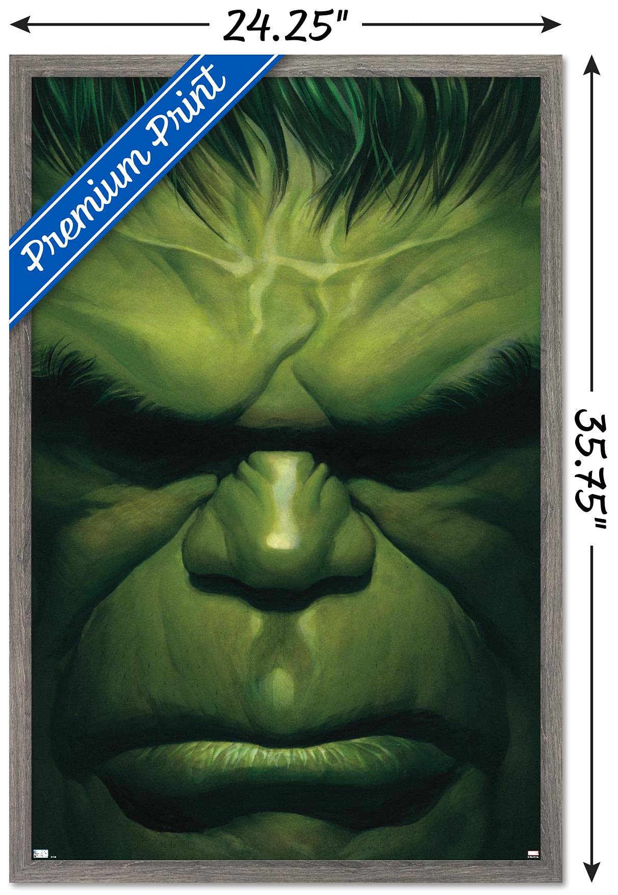 Trends International Marvel Comics - Hulk - The Immortal Hulk #18 Wall Poster, 22.37'' X 34.00'', Barnwood Framed Version