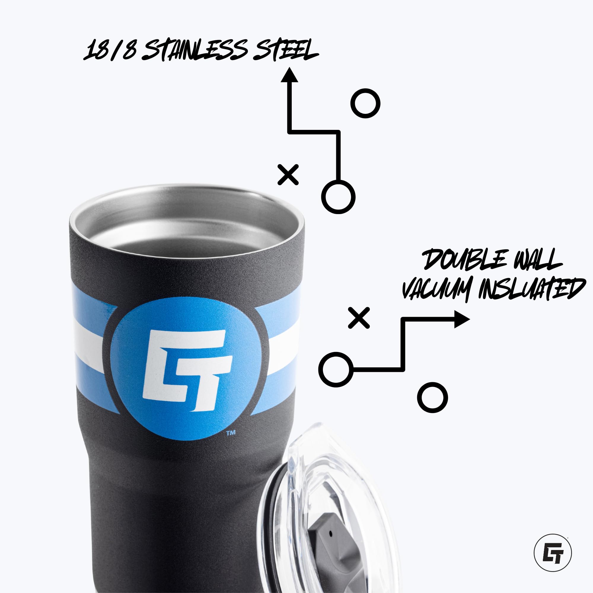 Gametime Sidekicks Alabama 20Oz White Tumbler - Officially Licensed, 18/8 Stainless Steel, Double-Walled, Vacuum-Insulated, Uv L