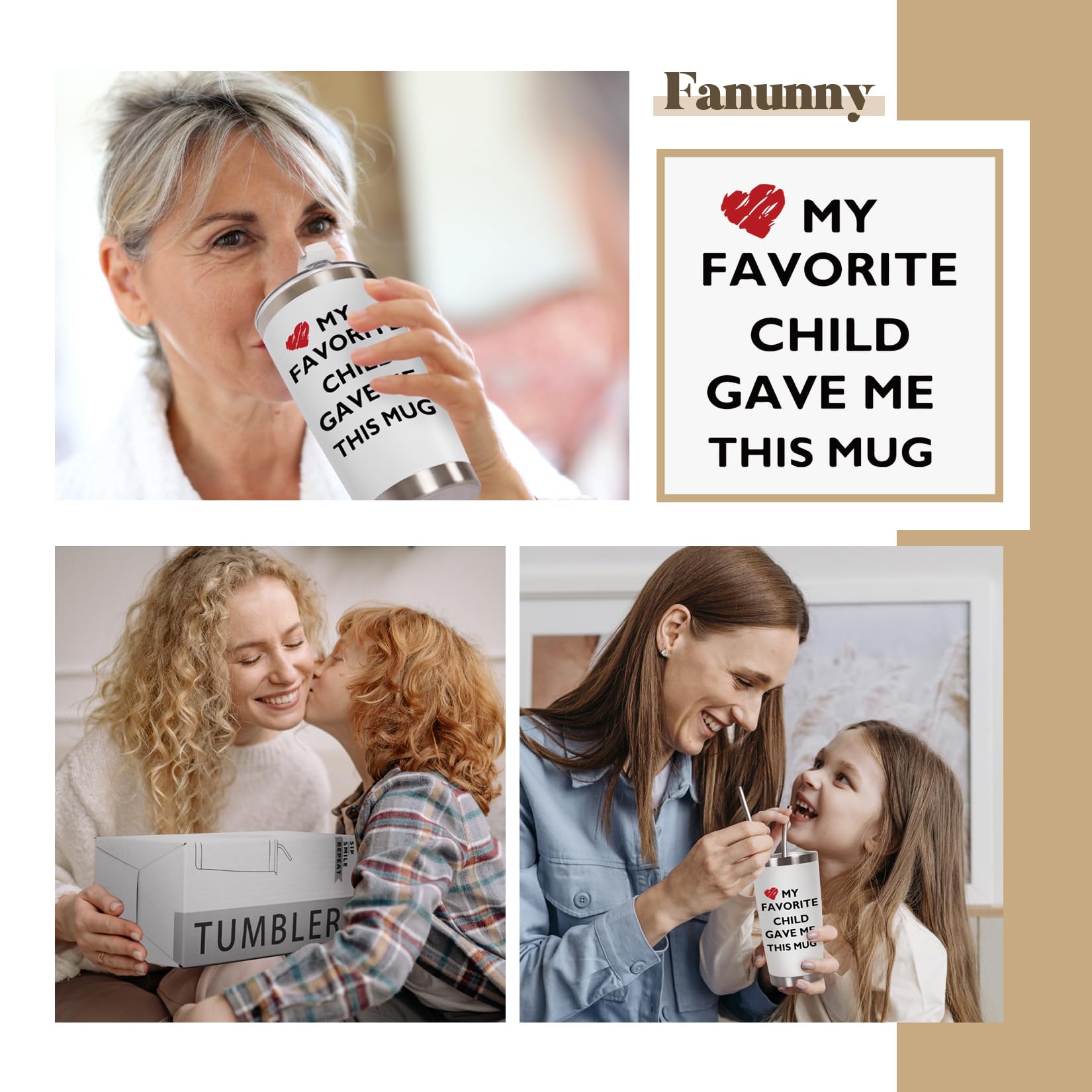 Best Mom Ever Mug, Best Dad Ever Tumbler, Father s Day Gifts for Dad Men, Mother s Day Gift for Mom Women from Daughter Son, Gif