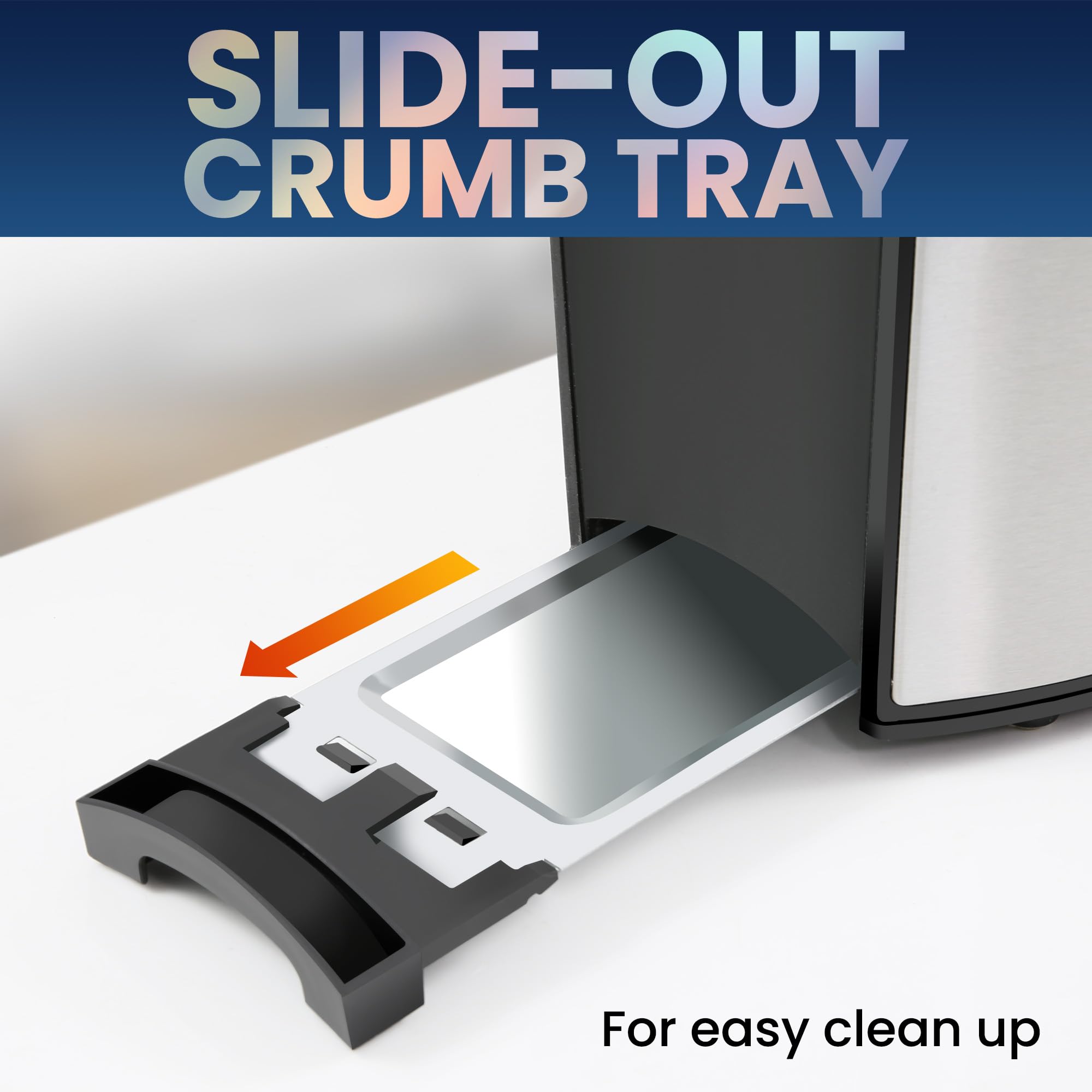 Elite Gourmet Ect2428 Extra Wide 1.25    Slot 2-Slice Toaster, Cancel, Defrost And Bagel Functions, 6 Toast Settings, Slide-Out