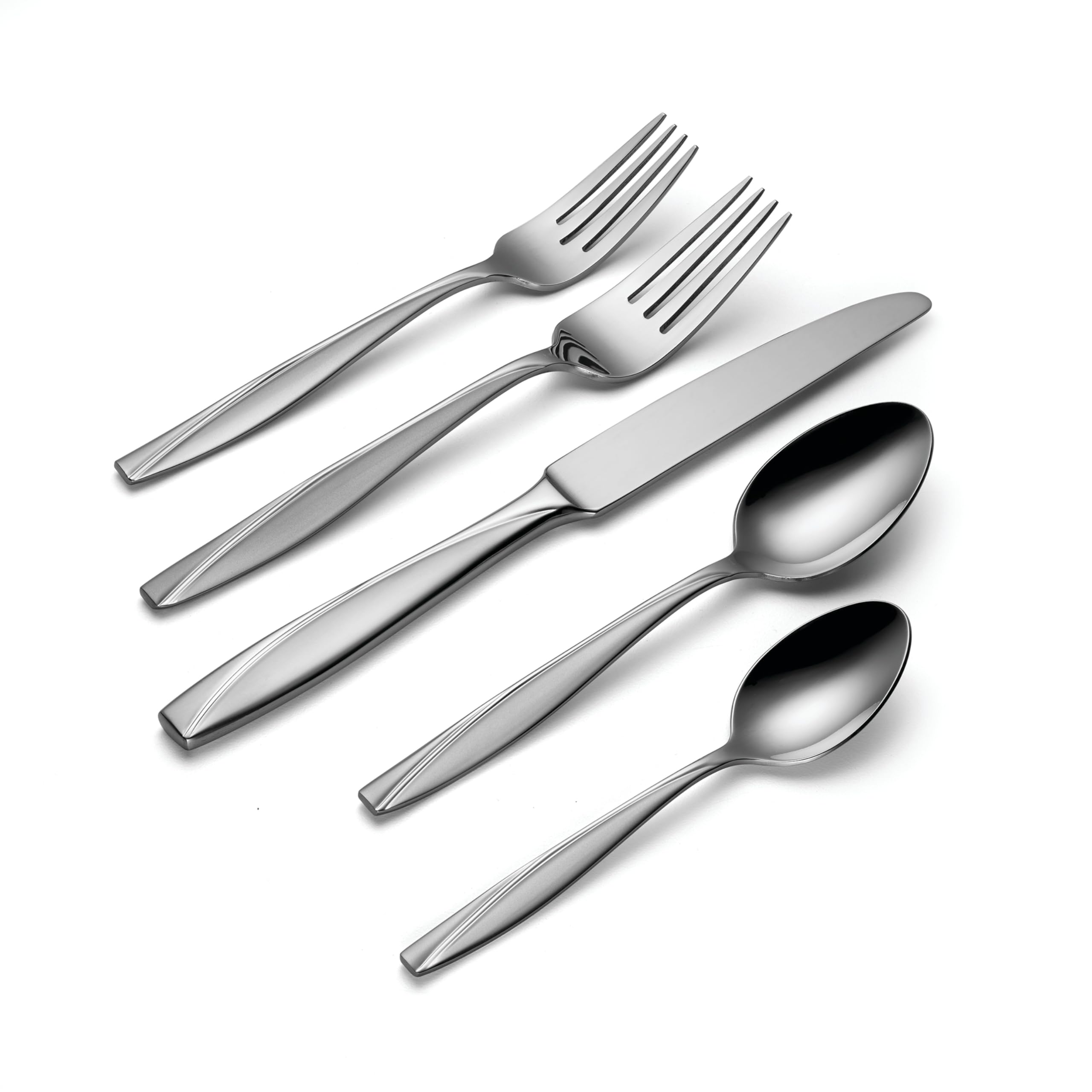 Oneida B222045C Cleo 45 Piece Everyday Flatware Set, Service For 8