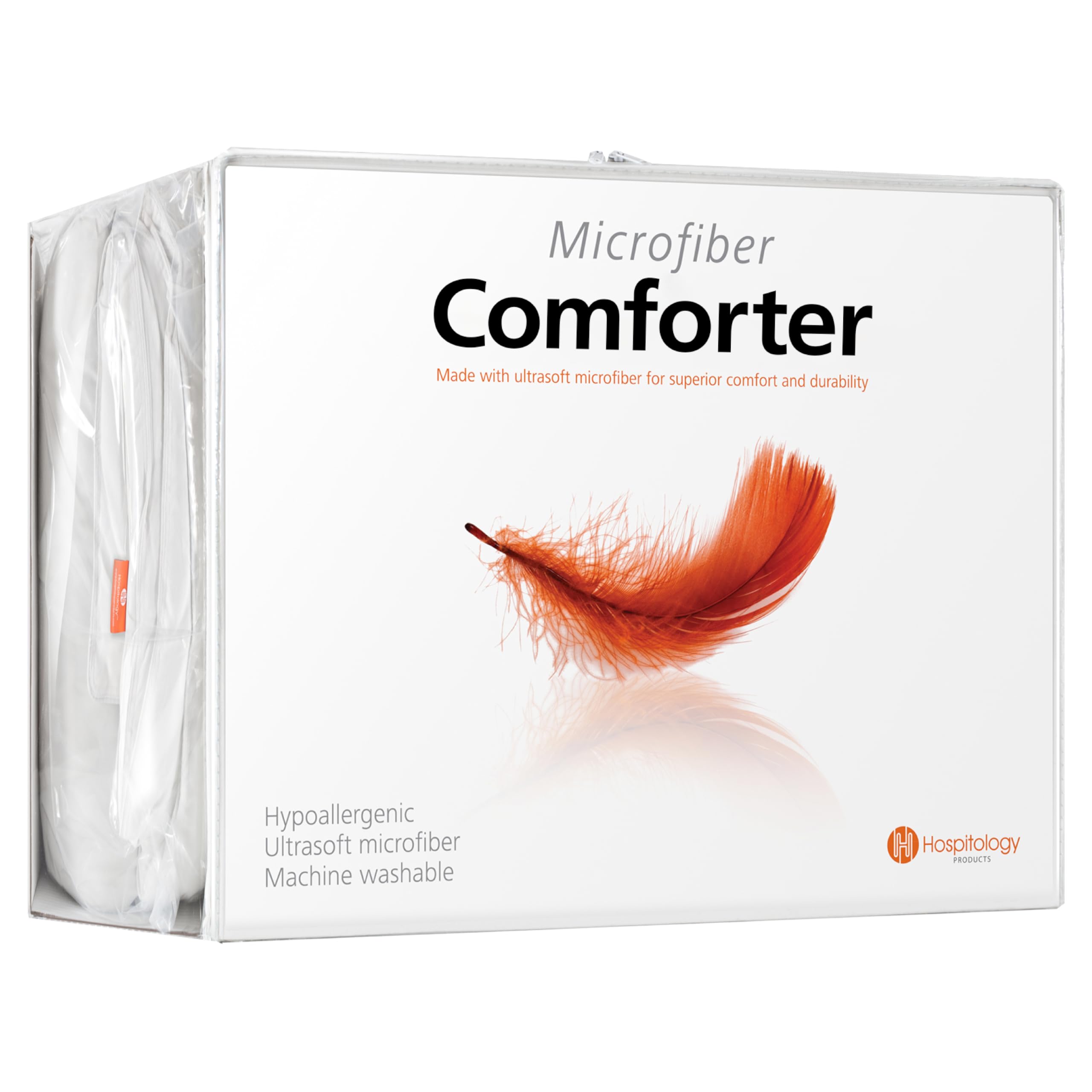 Hospitology Heavenly Microfiber Goose Down Alternative Duvet Insert / Comforter, 64Inch By 86Inch, Twin