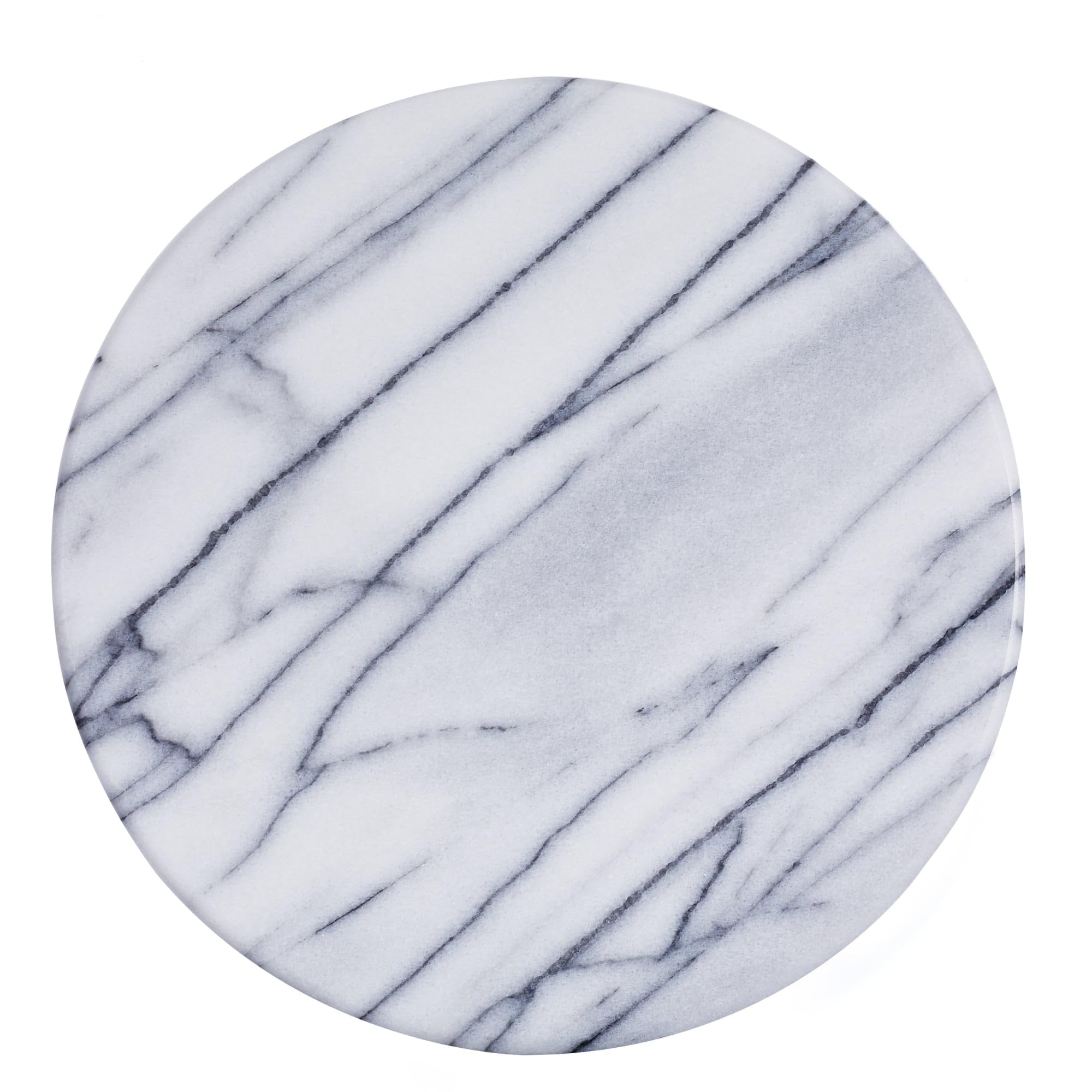 Jemarble Lazy Susan 10 Inch Turntable With Aluminum Alloy Bearing, Smooth/Silent/Durable(White)(Premium Quality)