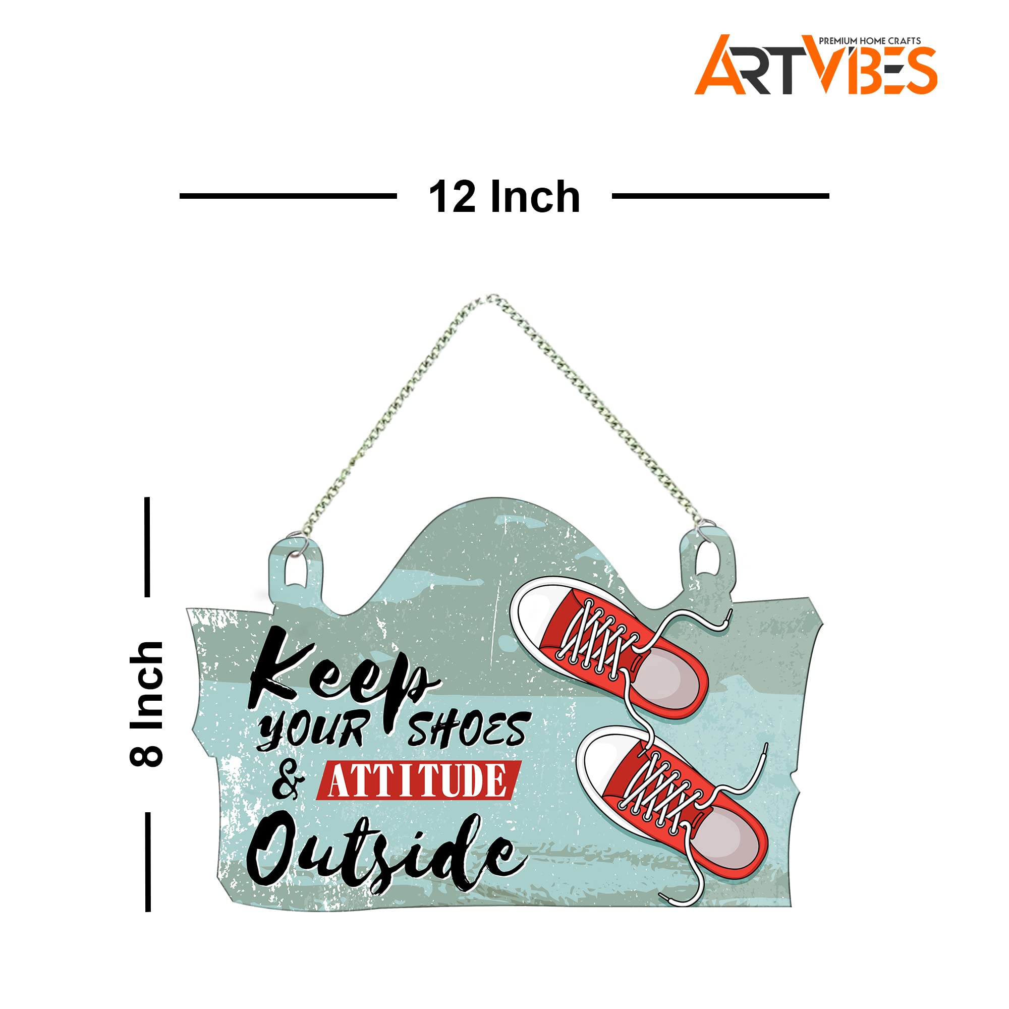Artvibes Entrance Quote Wall Hanger for Home Decor | Office | Gifts | Bedroom | Wall Art for Living Room Wall | Decoration Wall