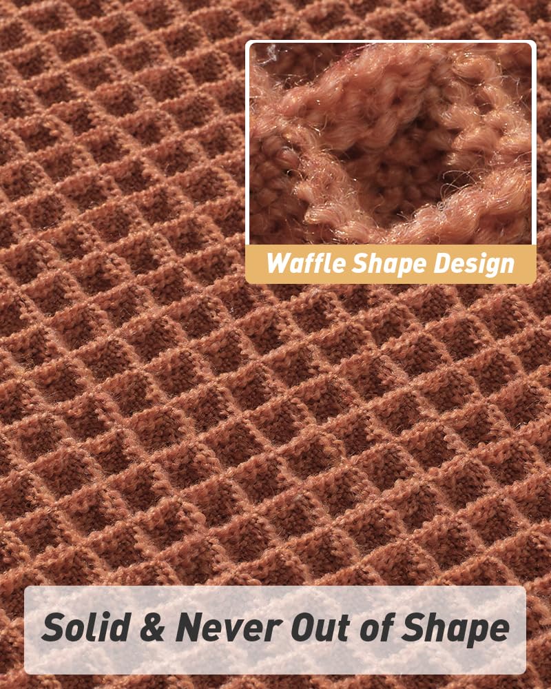 Upgraded Waffle Runner Rug Super Absorbent Non Slip Bath Mats For Bathroom Machine Washable Bathroom Runner Rug With Tassels, Id