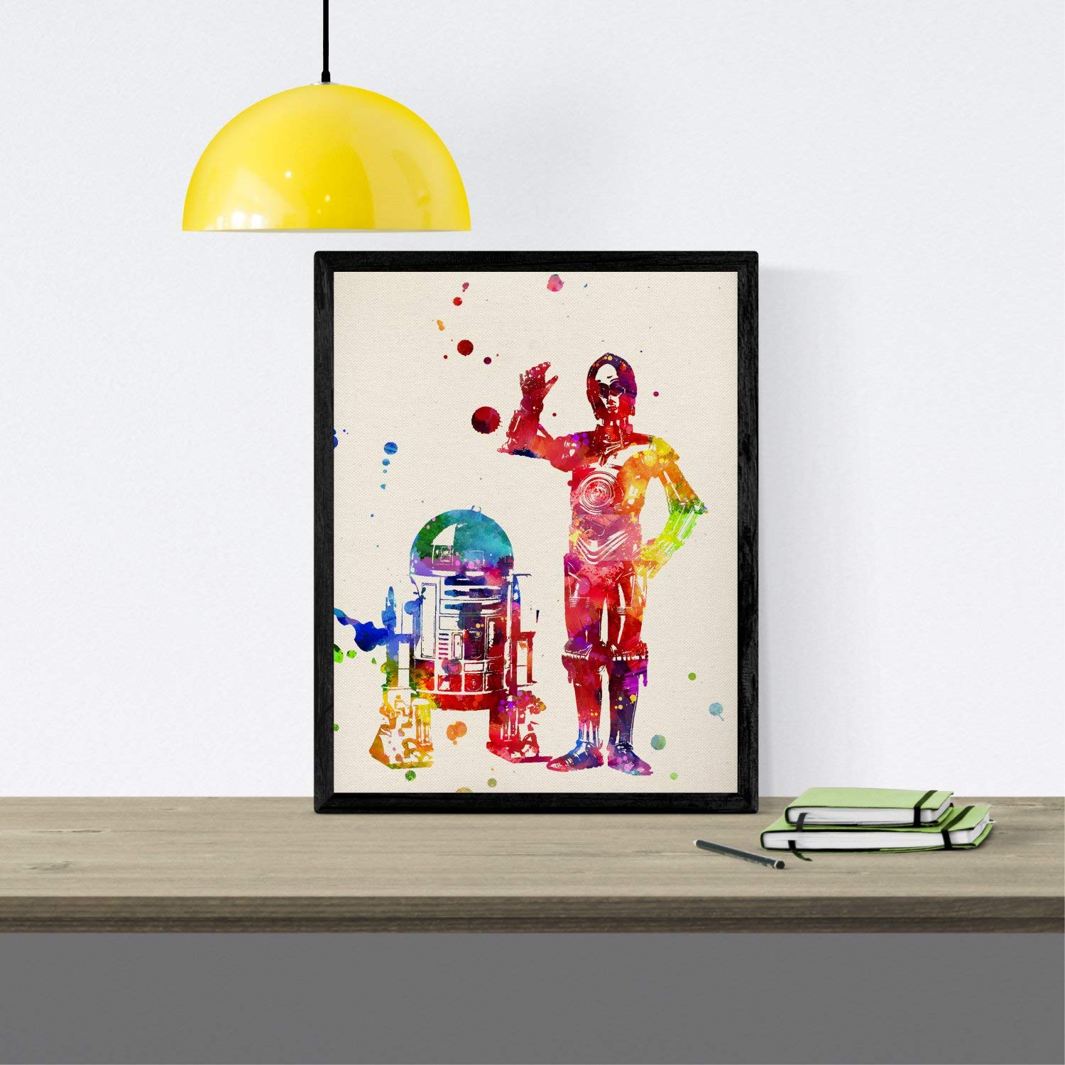 nacnic STAR WARS Watercolor Poster - Set of 1, 250g Paper Art for Home Office, Model 10842, 10846, 10847, 11403-a