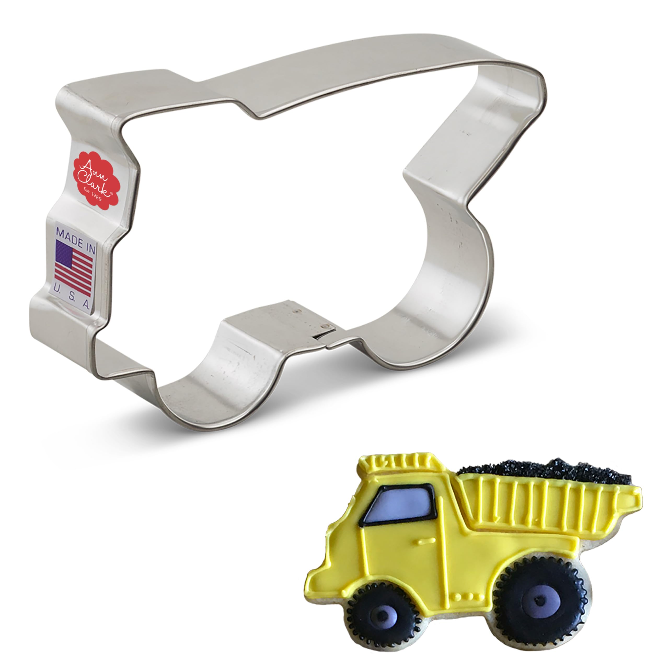 Construction Dump Truck Cookie Cutter 4.5'' Made In Usa By Ann Clark