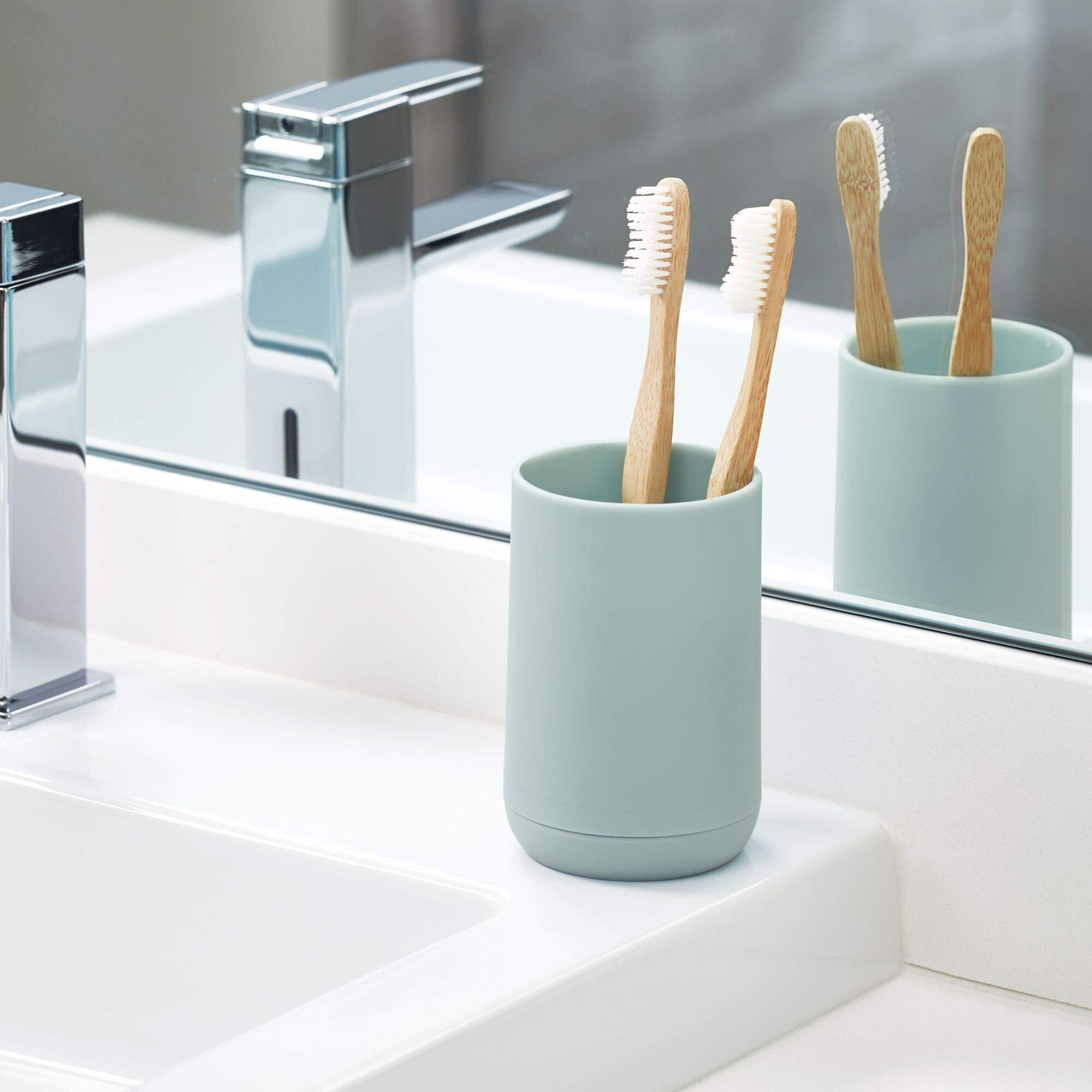 Idesign Cade Bathroom Accessories, Soft Aqua