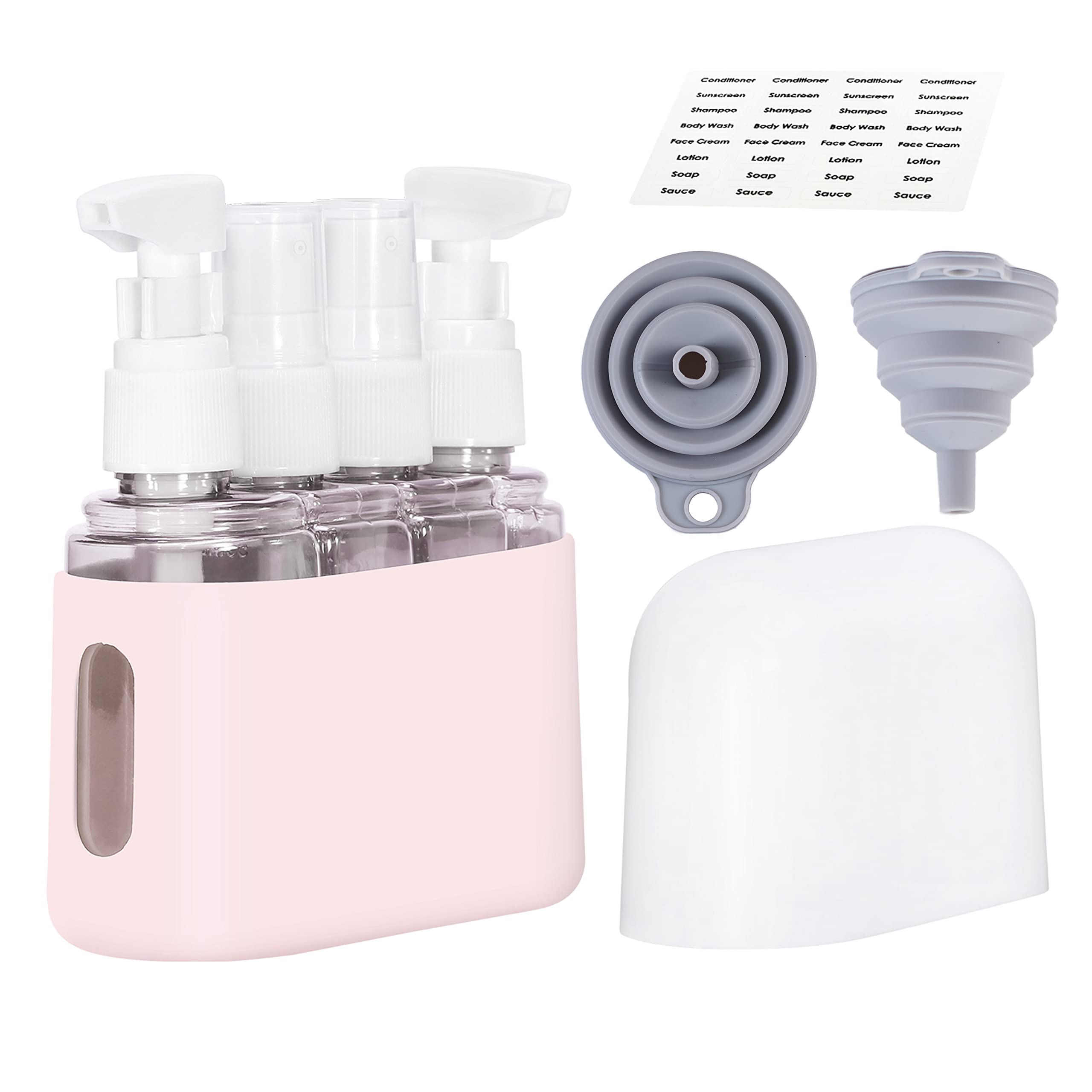 Bpluma Travel Bottles, Leak Proof Containers For Toiletries Tsa Approved Airplane Accessories Kits For Liquid With Labels