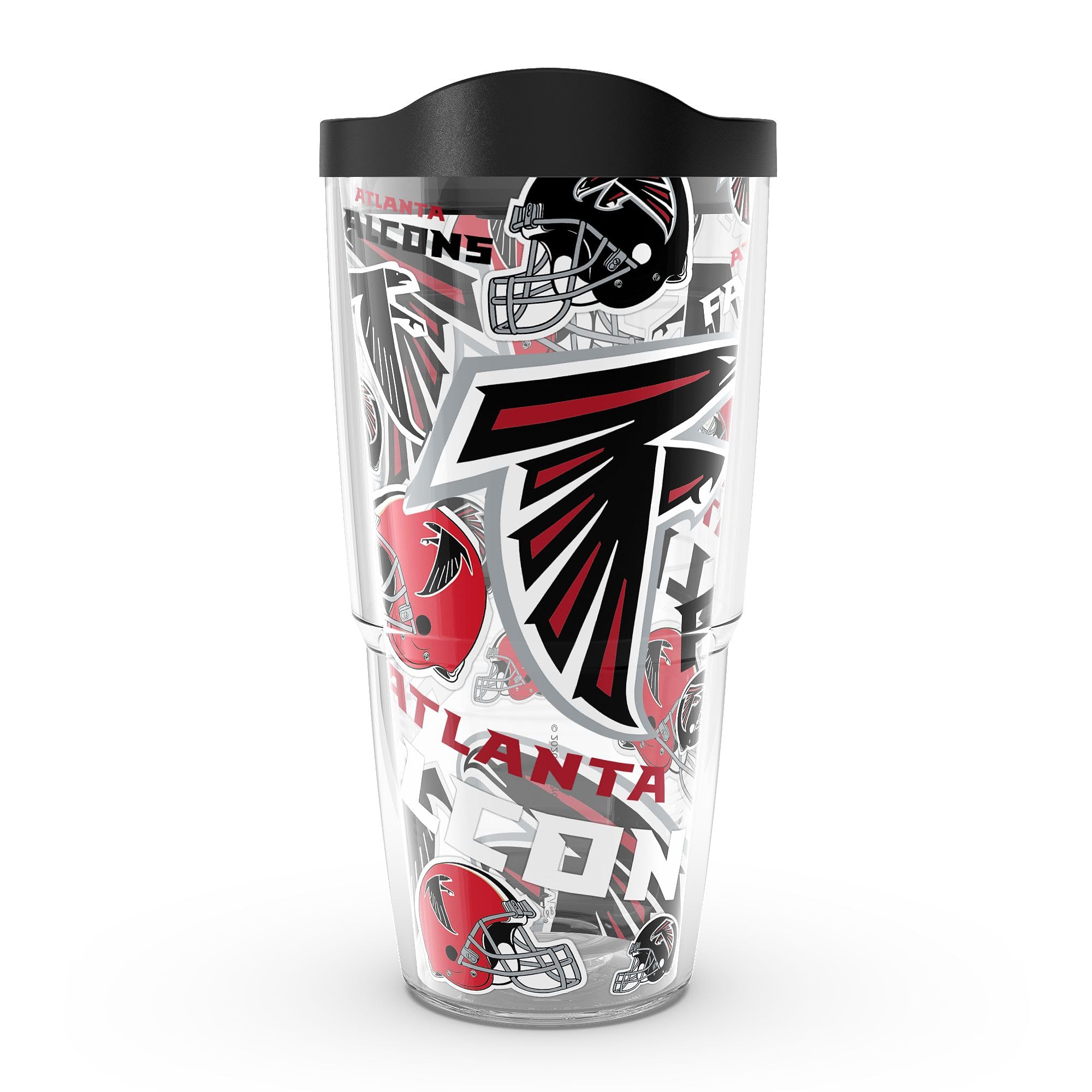 Tervis Made In Usa Double Walled Nfl Atlanta Falcons Insulated Tumbler Cup Keeps Drinks Cold & Hot, 24Oz, All Over