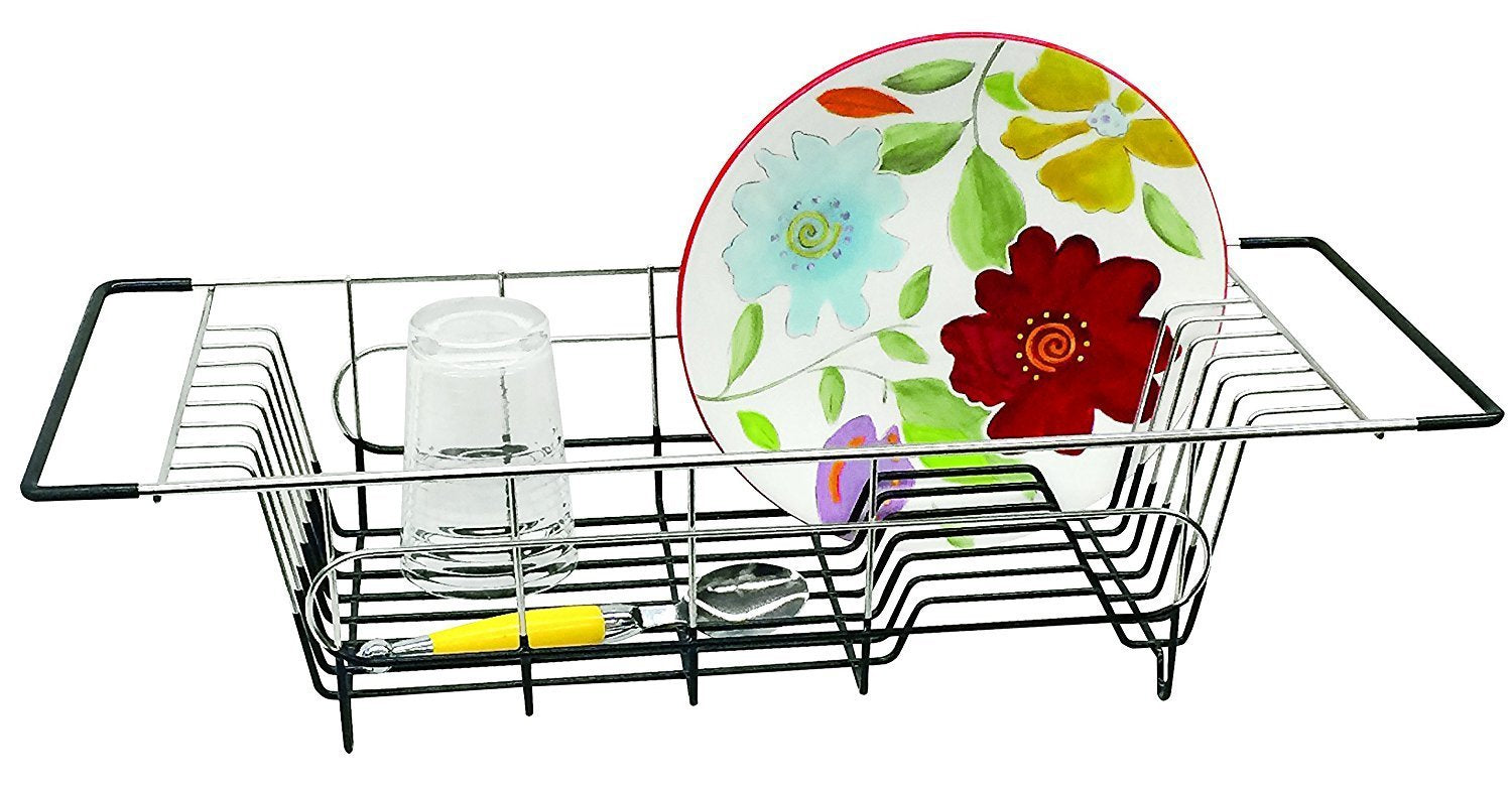 Better Houseware 1484.8 Over Sink Dish Drainer, 19.25 X 8.25 X 4.5, Stainless Steel