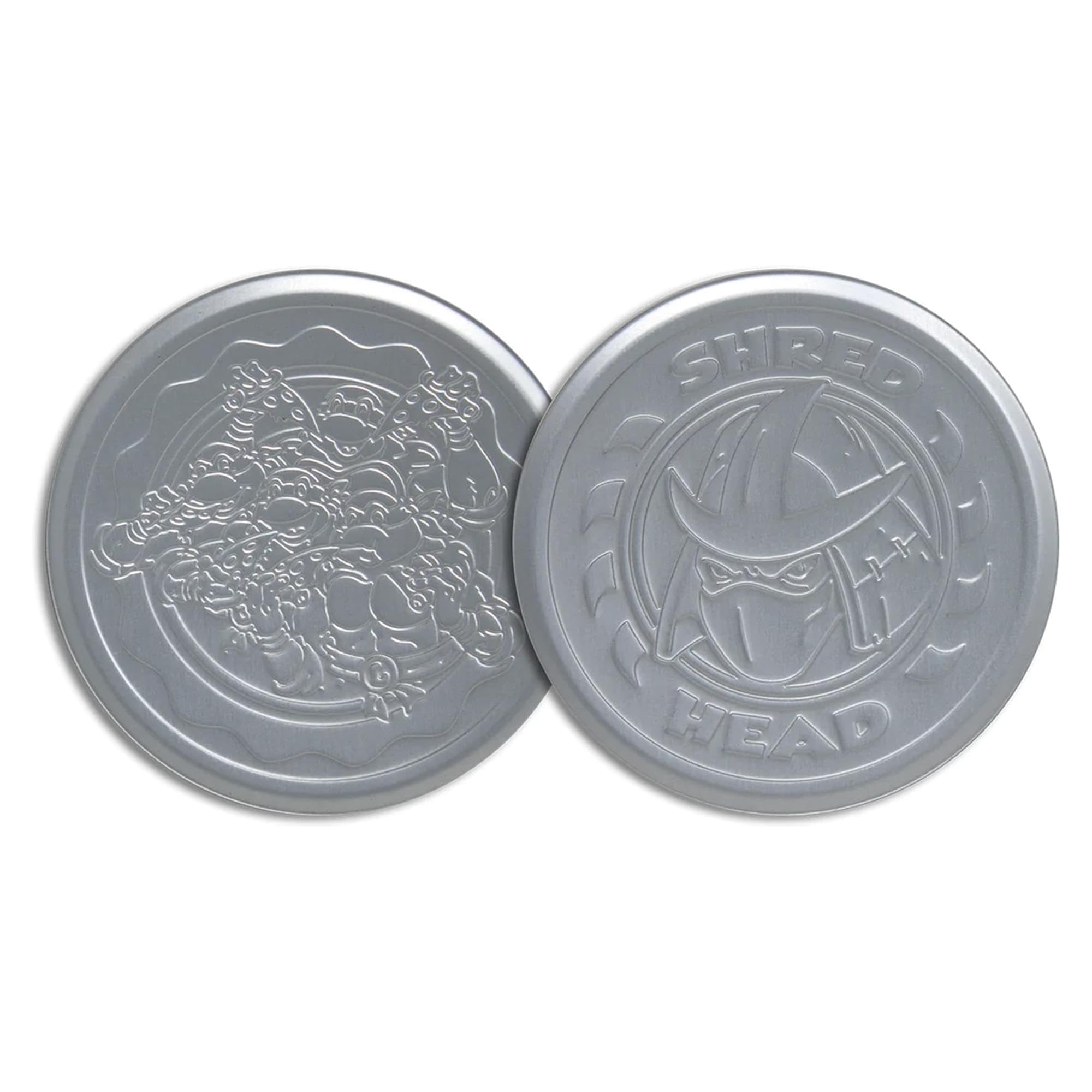 Teenage Mutant Ninja Turtles 4-Piece Embossed Metal Coaster Set for Drinks | Home and Kitchen Tabletop Protection | 4 Inches
