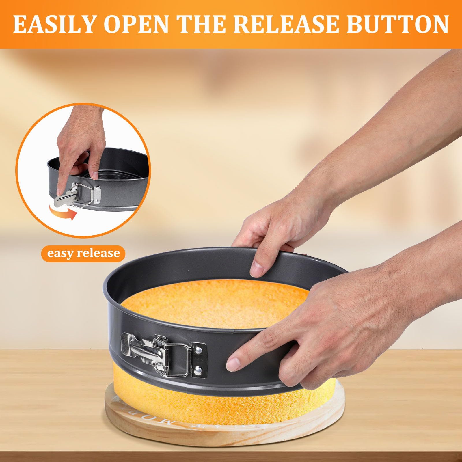 115 Pcs Heart Shaped Cake Pans Springform Pans Set Cheesecake Pan With Removable Base Circular Square Nonstick And Leak Proof Sp