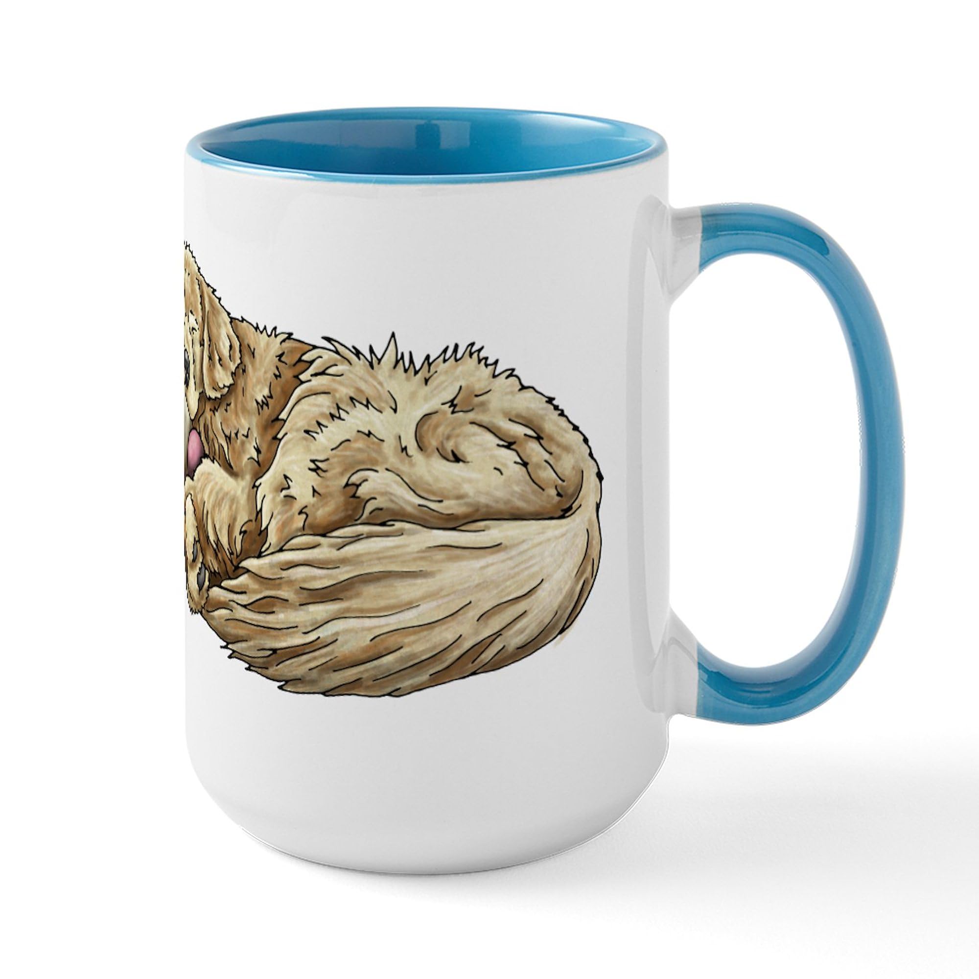CafePress Sleeping Golden Retriever Mugs 15 oz (444 ml) Ceramic Coffee Mug