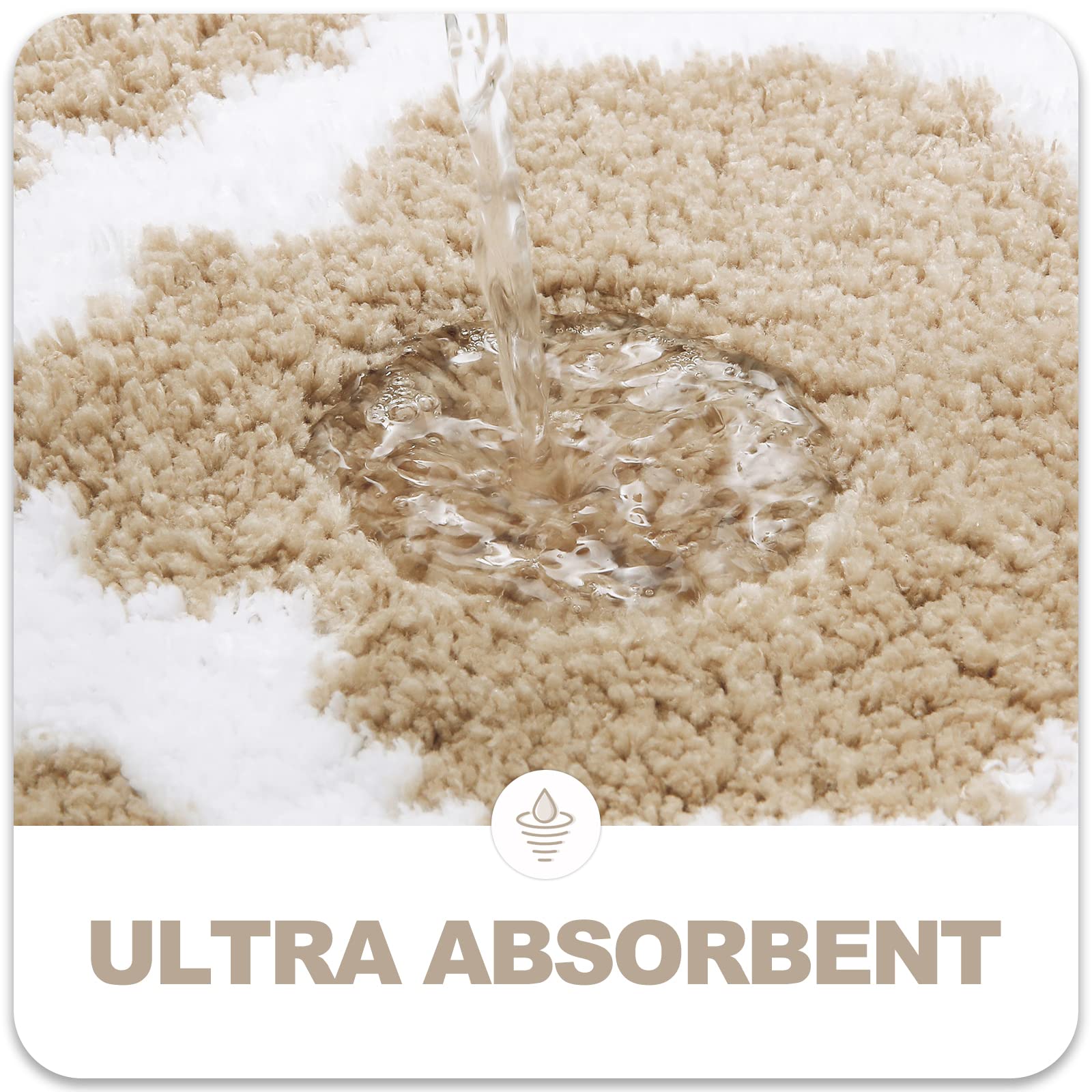 Olanly Bathroom Rugs 59X24, Soft And Absorbent Microfiber Bath Rugs, Non-Slip Shaggy Shower Carpet, Machine Wash Dry, Bath Mats