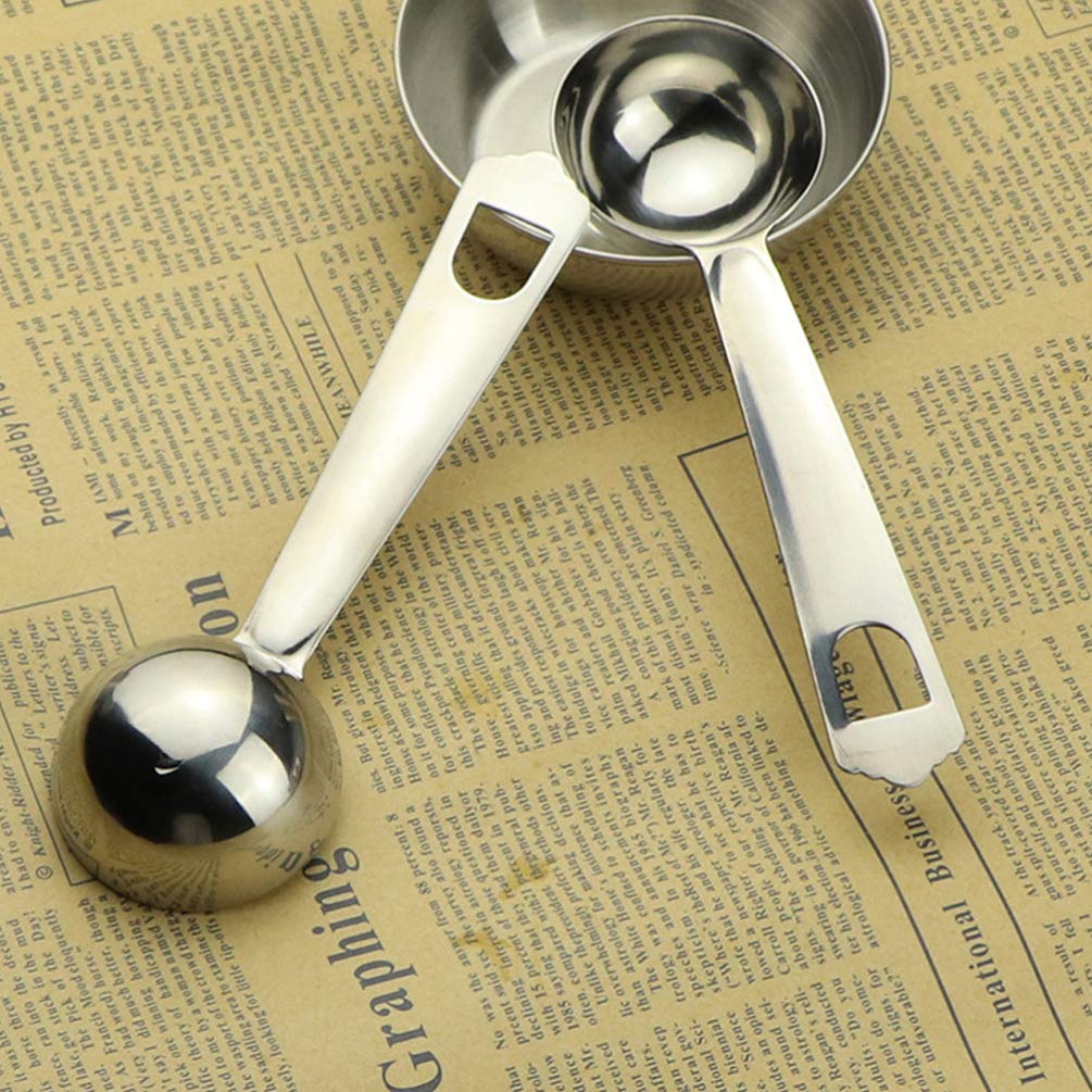 Hemoton Stainless Steel Measuring Spoon - 20ML, Long Handle, Easy to Clean, Silver, for Milk Powder, Liquid & Spice