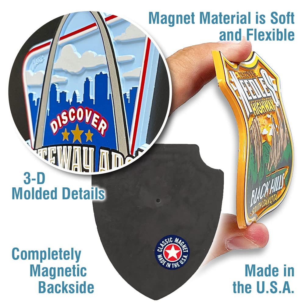 Hoover Dam Magnet By Classic Magnets, 2.9'' X 3.1'', Collectible Souvenirs Made In The Usa