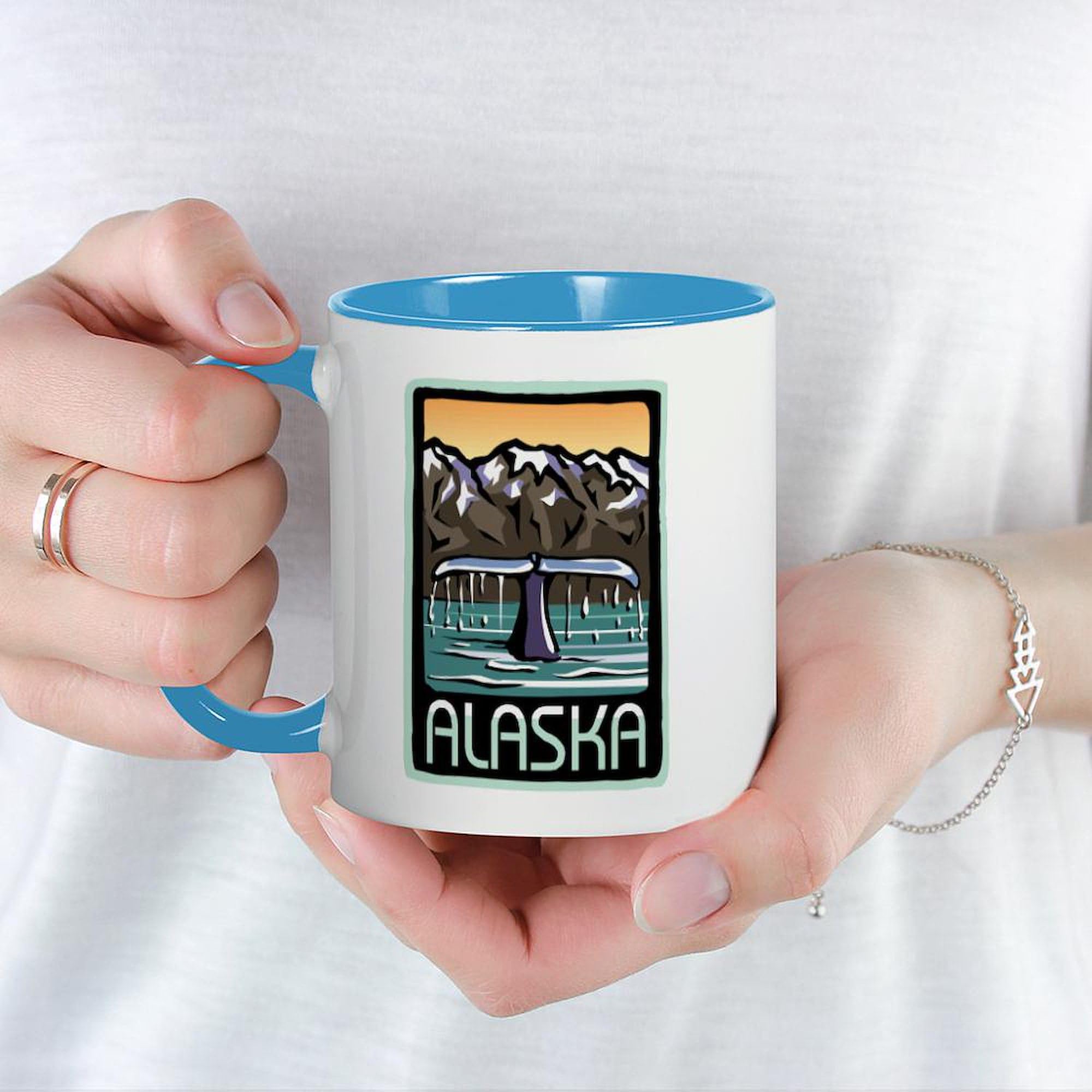 CafePress Alaska Whale Mug 11 oz (325 ml) Ceramic Coffee Mug