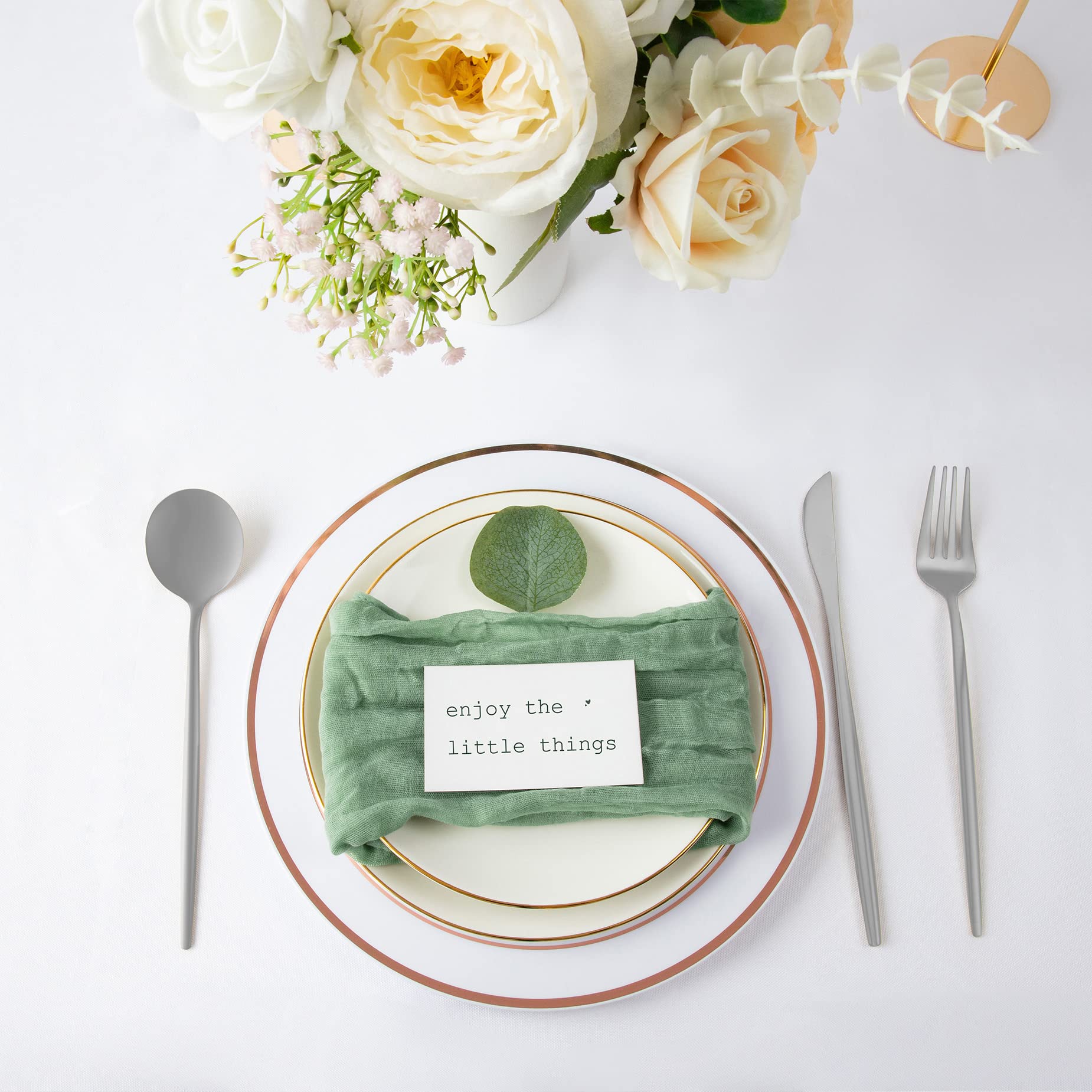 6 Pack Cheesecloth Napkins With Wrinkle 20  20 Inches Sage Green Gauze Table Napkins Cheese Cloth Napkins For Wedding Birthday P