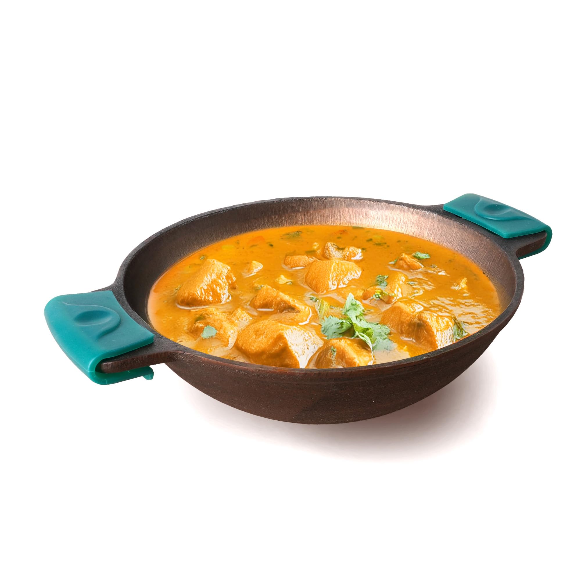 The Indus Valley Pre-Seasoned Super Smooth Cast Iron Kadai/Kadhai For Cooking And Deep Frying | Gas Stove And Induction Friendly