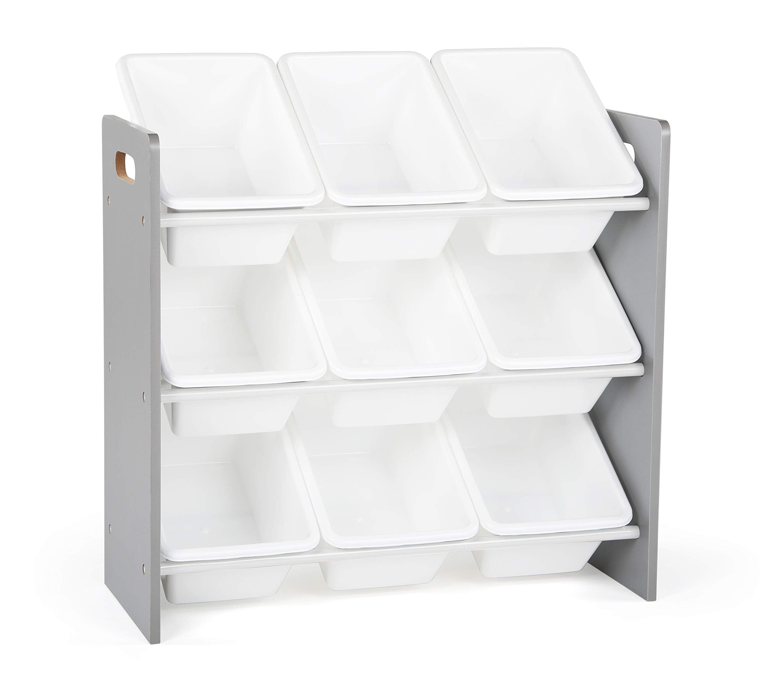 Humble Crew  Grey/White Toy Organizer  9 Bin Storage  24 '' Tall