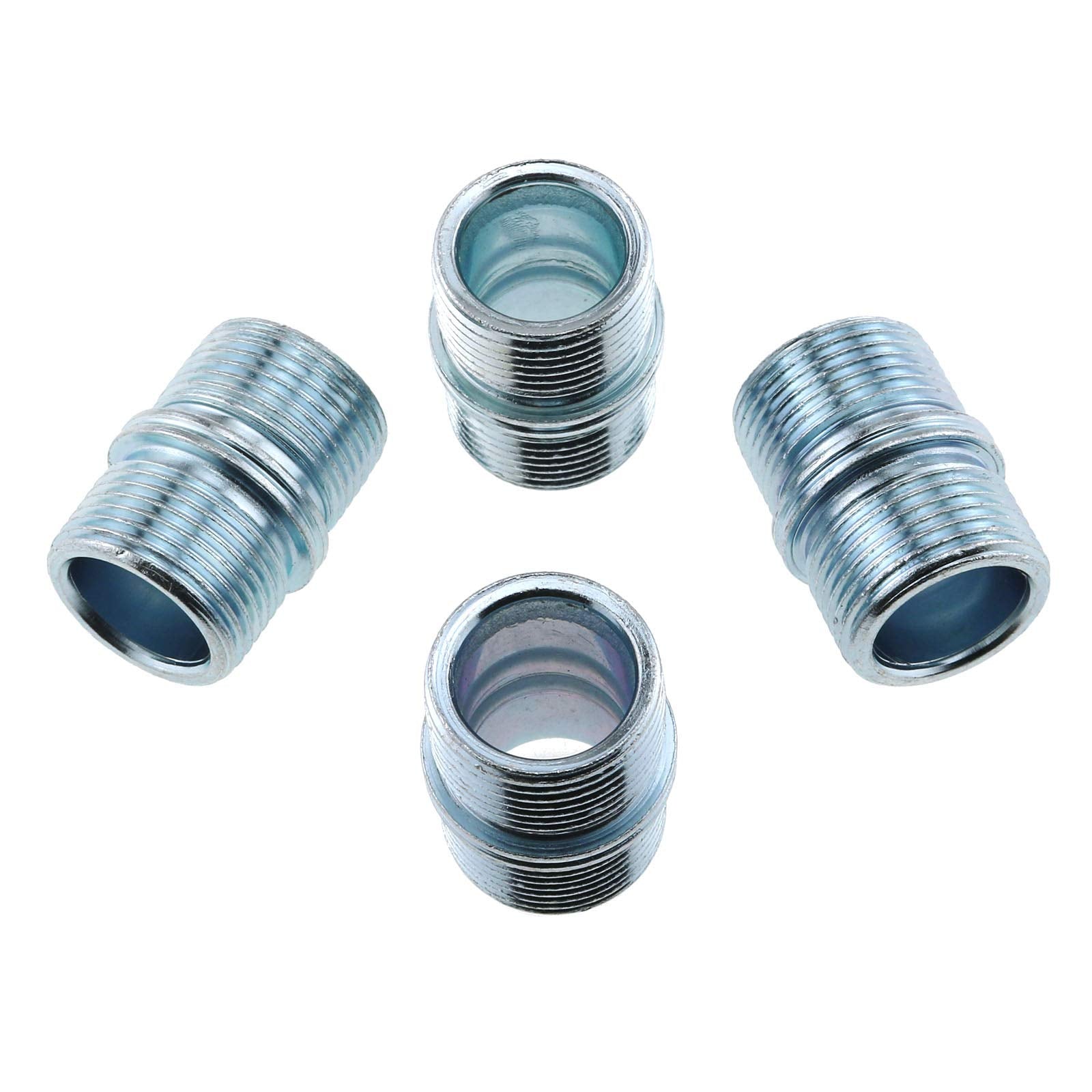E-outstanding Metal Rack Connector 4pcs 1Inch/25.4mm Wire Rack Shelve Unit Pole Connector Storage Shelf Shelving Holder Connection Nuts Replacement Parts (ID: 16mm  OD: 23mm)