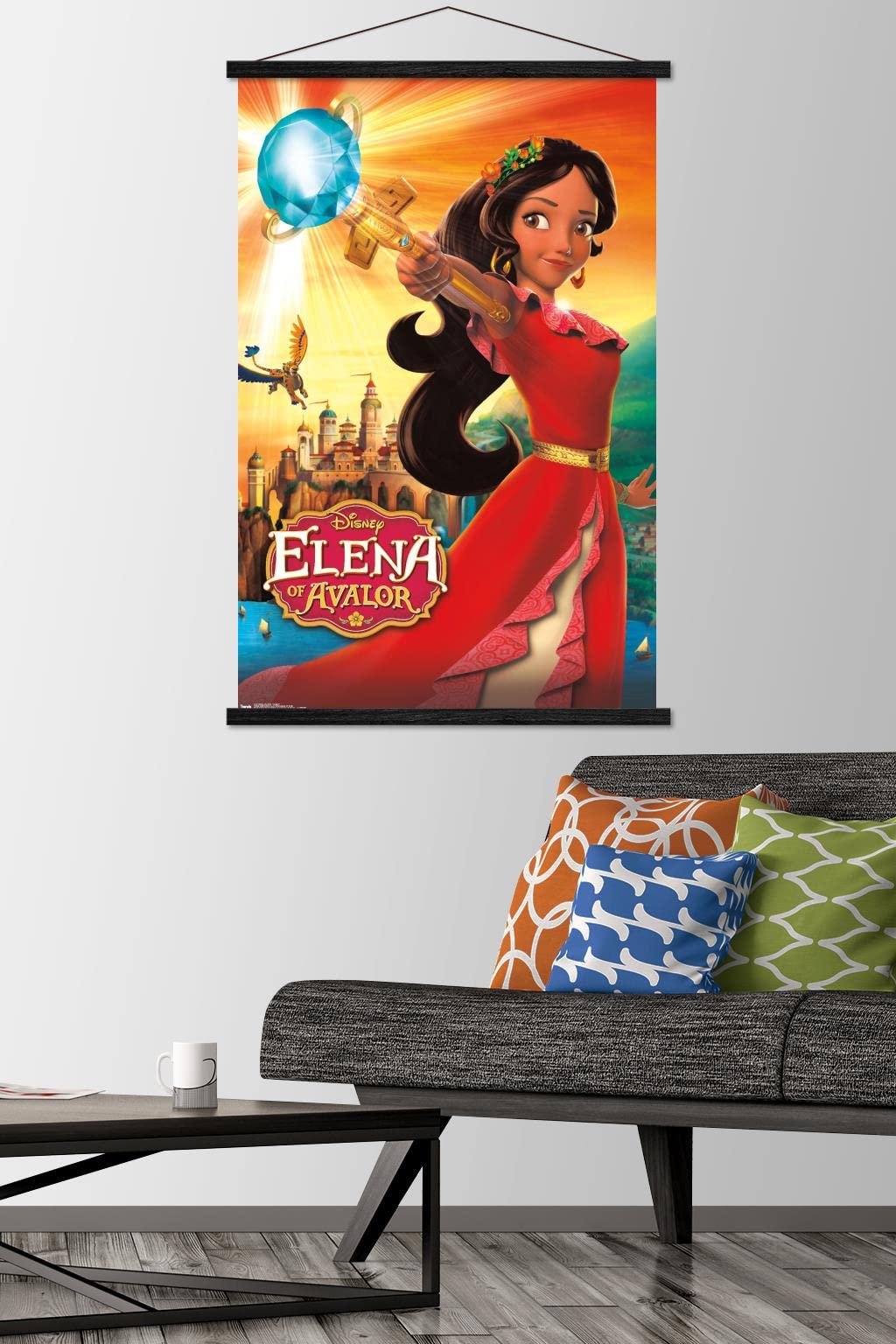Trends International Disney Elena Of Avalor - One Sheet Wall Poster, 22.375'' X 34'', Premium Print And Black Hanger Bundle
