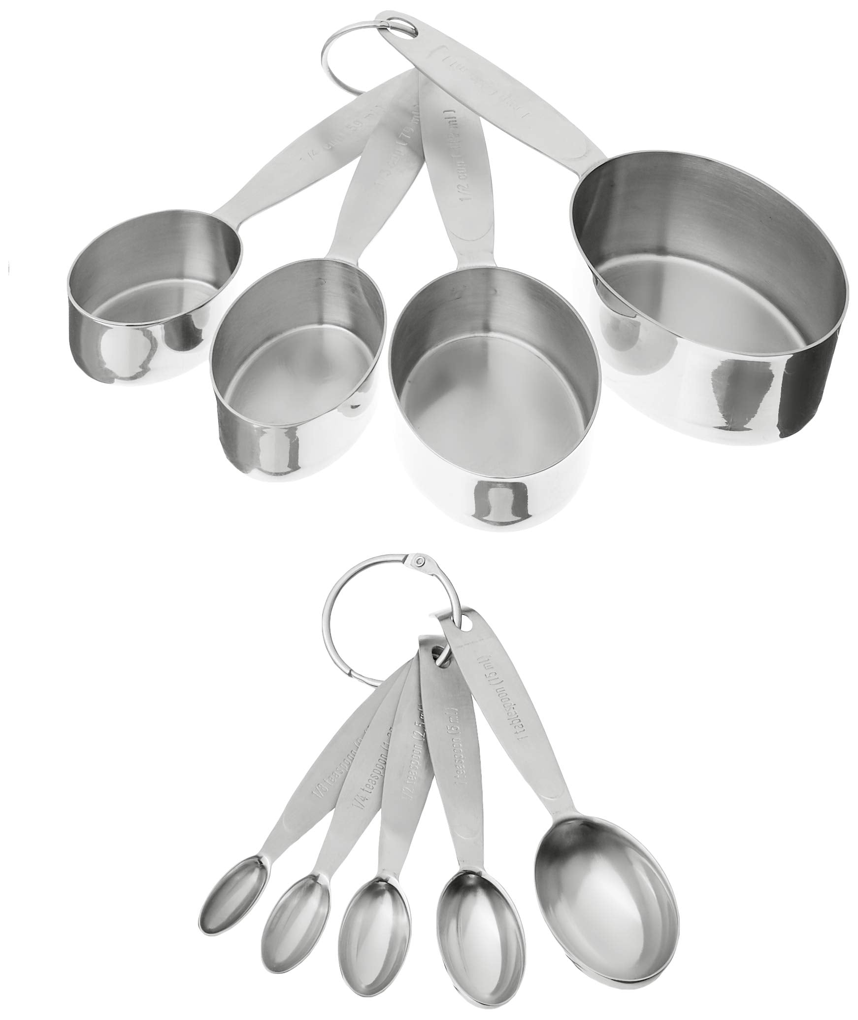 Cuisipro Stainless Steel Measuring Cup And Spoon Set