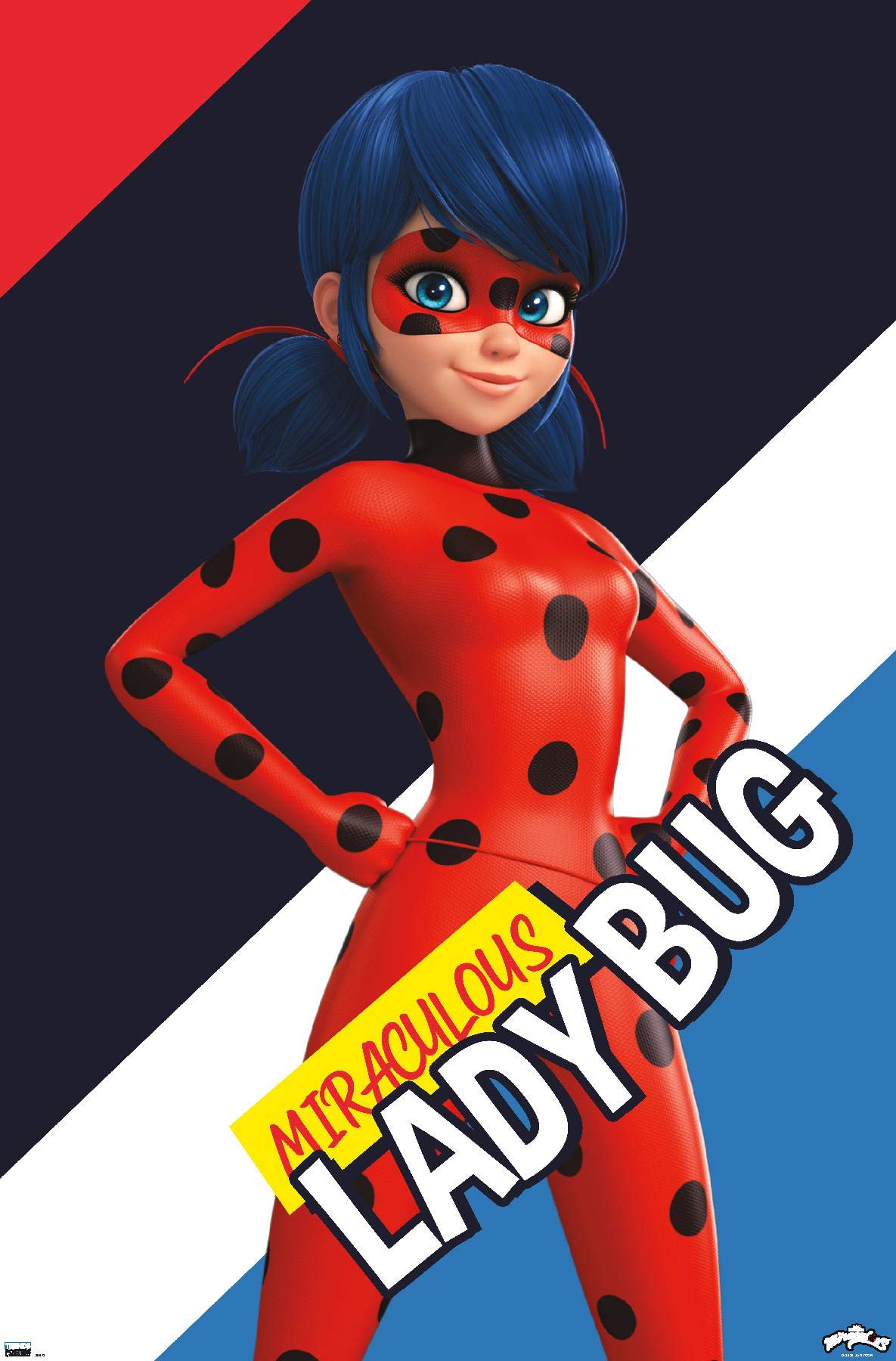 Trends International Miraculous-Ladybug Wall Poster, 14.725 In X 22.375 In, Premium Unframed Version