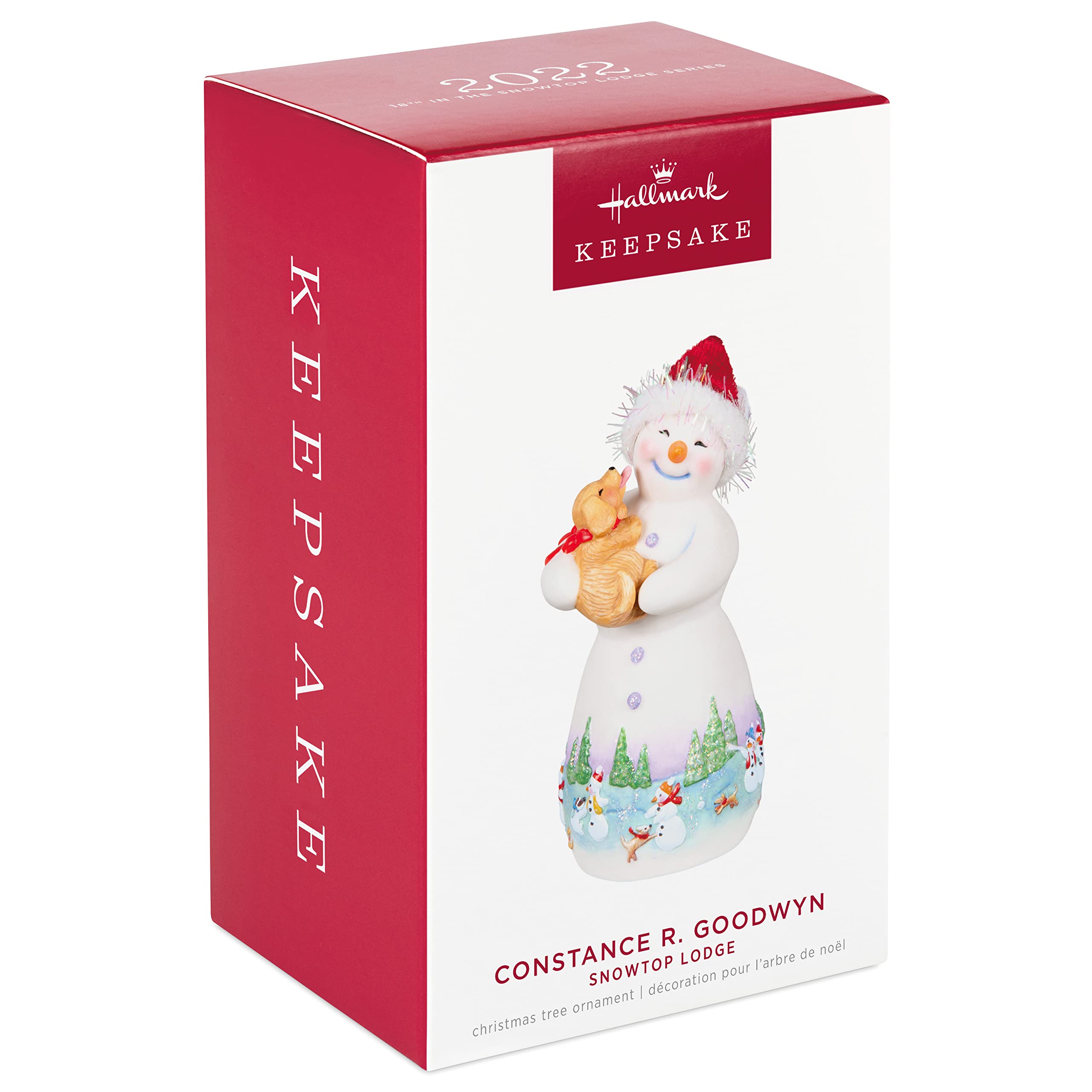 Hallmark Keepsake Christmas Ornament 2022, Snowtop Lodge Constance R. Goodwyn, Porcelain