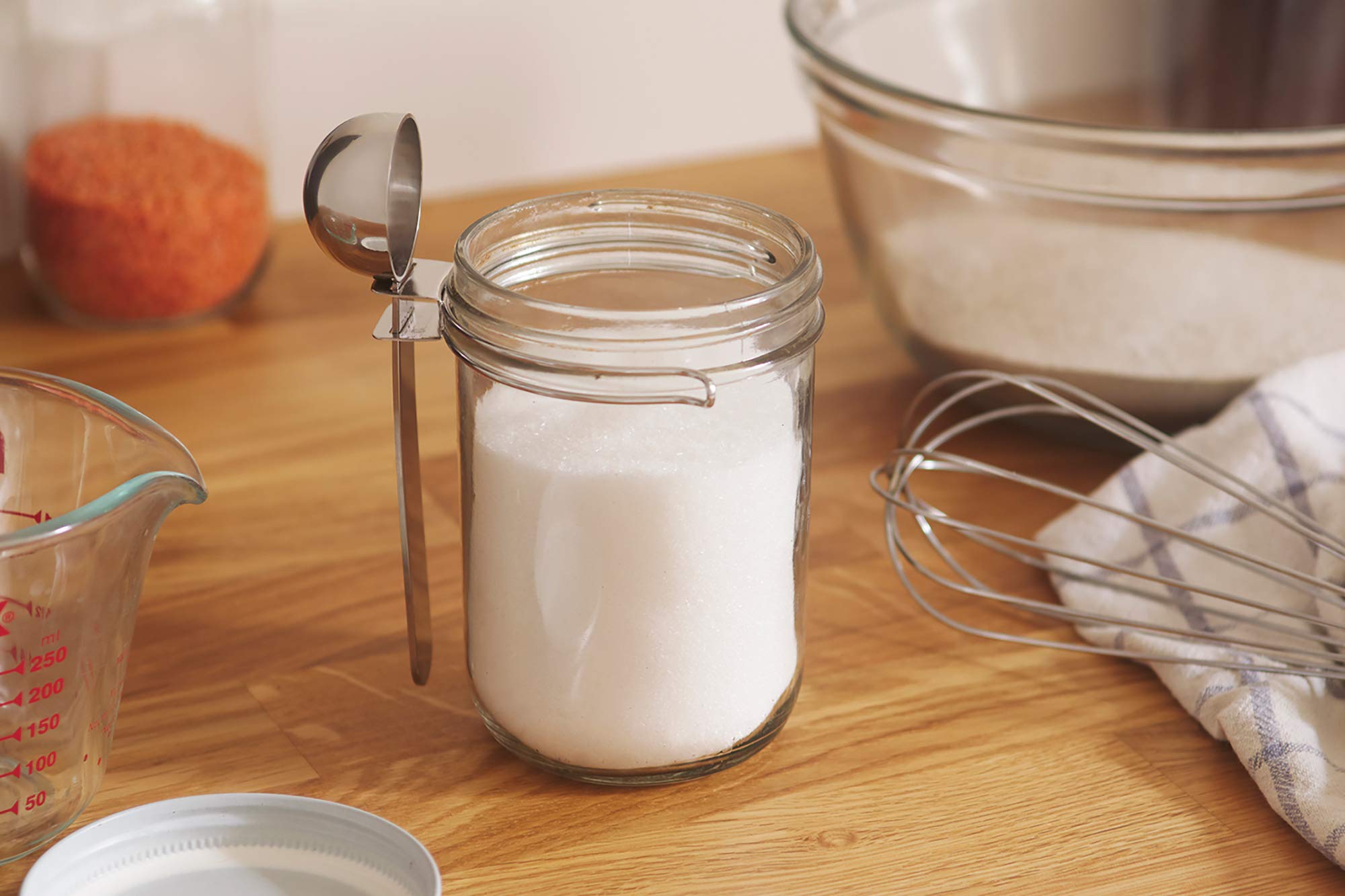 Jarware Stainless Steel Coffee Scoop for Wide-Mouth Mason Jars  1 Tablespoon