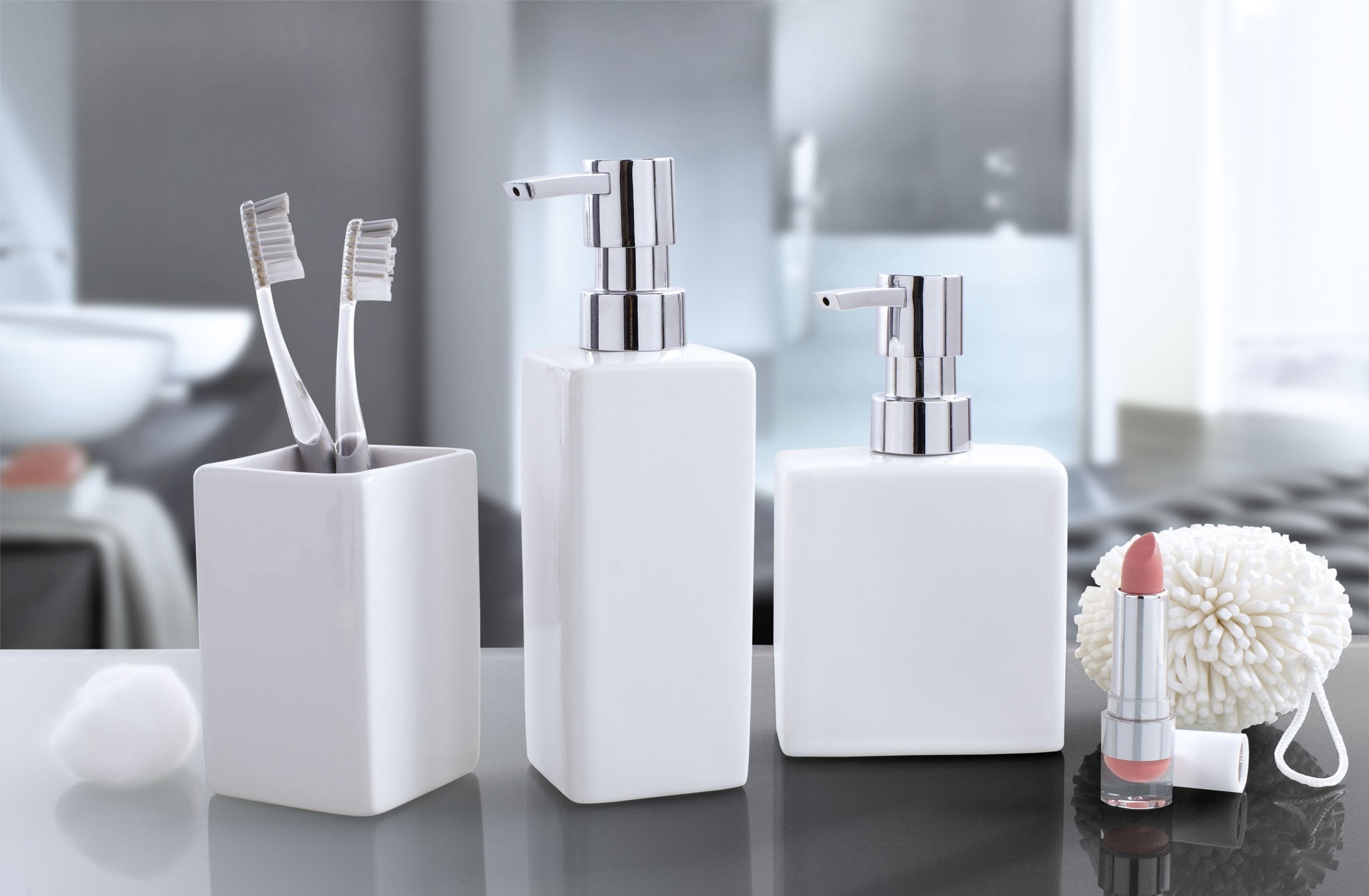 Kleine Wolke 4004478158221 Flash Soap Dispenser, White, Multi