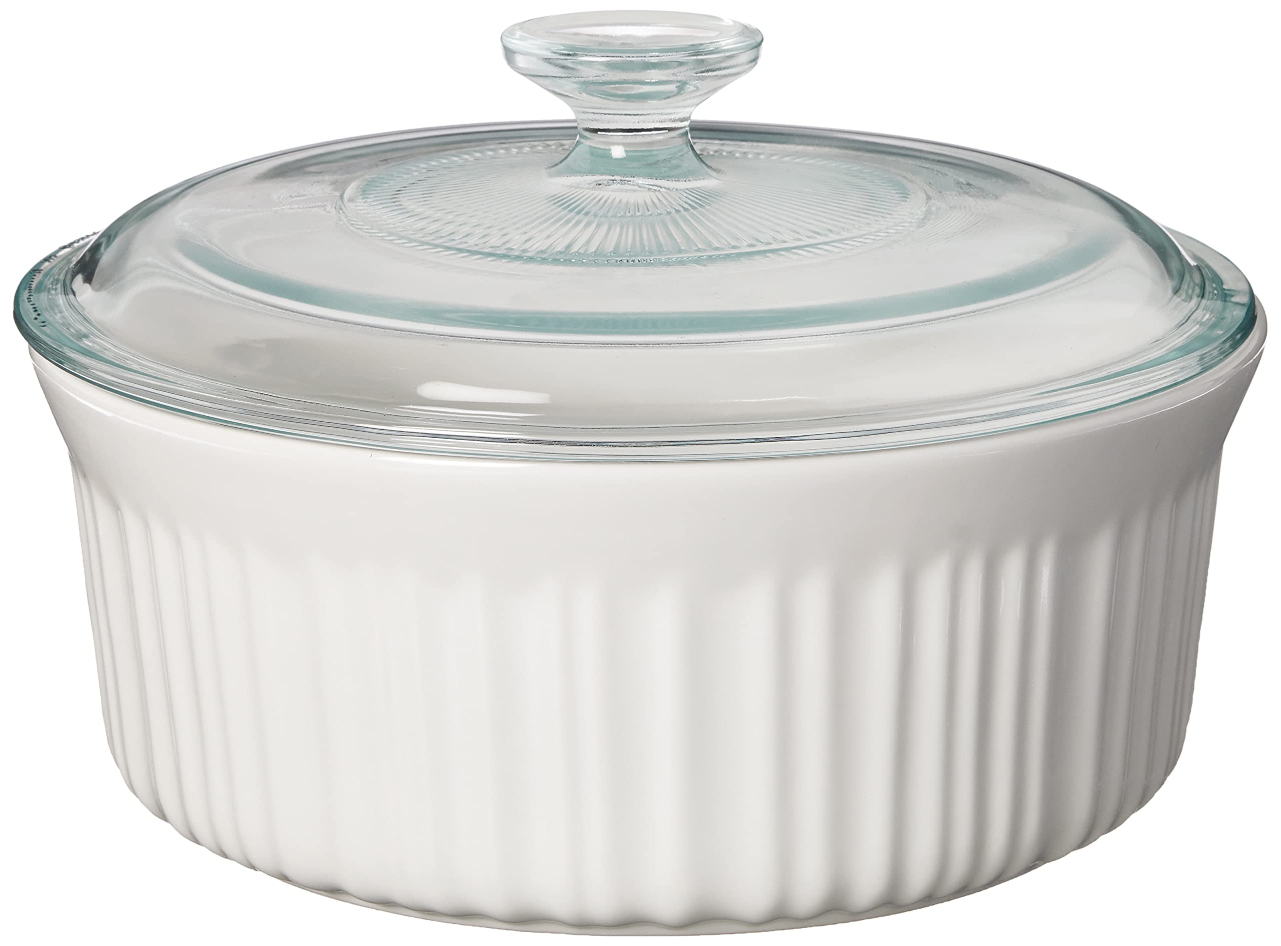 Corningware French White 7 Piece Ceramic Bakeware Set | Microwave, Oven, Fridge, Freezer, And Dishwasher Safe | Resists Chipping