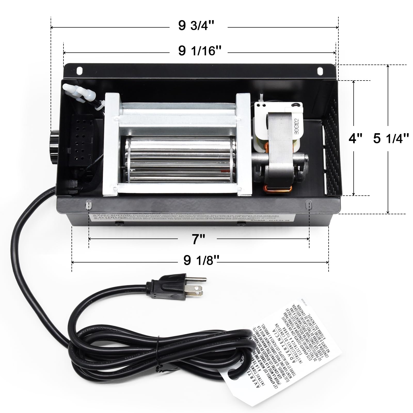 Criditpid PBAR-2427 Fireplace Blower Fan Kit for Pleasant Hearth Vent Free Stove or Wood Burning Stoves, Wood Stove Blower for G