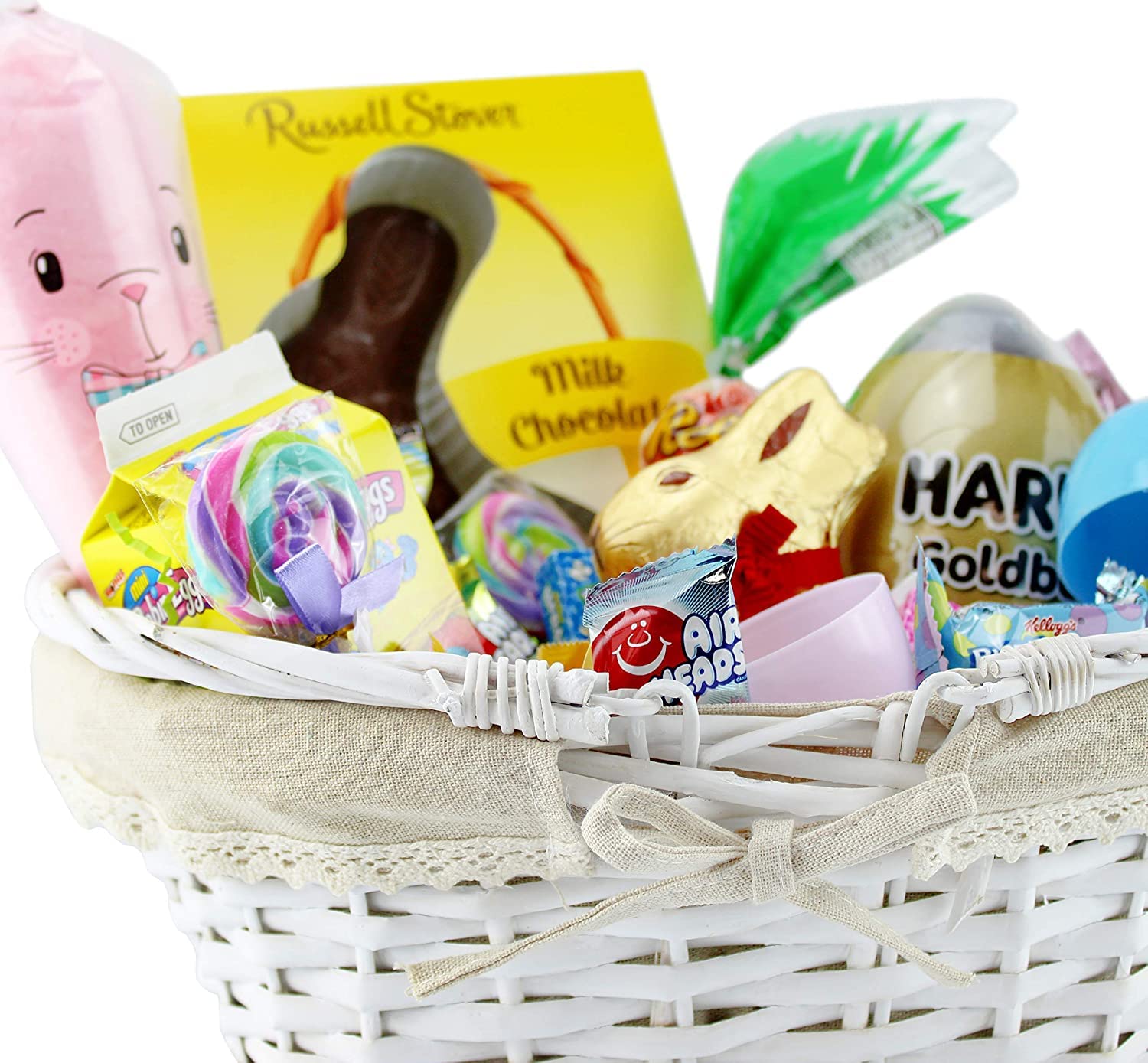 Cornucopia Wicker Baskets With Handles (2-Pack, White-Painted), For Easter, Picnics, Gifts, Home Decor And More, 13 X 10 X 6 Inc