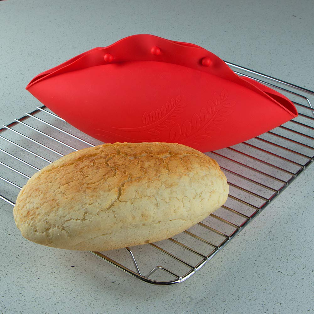 Kamehame Silicone Bread Bowl, Loaf Pan, Microwave Vegetable Steamer, No Knead Bread Bowl, Bpa Free, Baking Bowl Dough For Sourdo