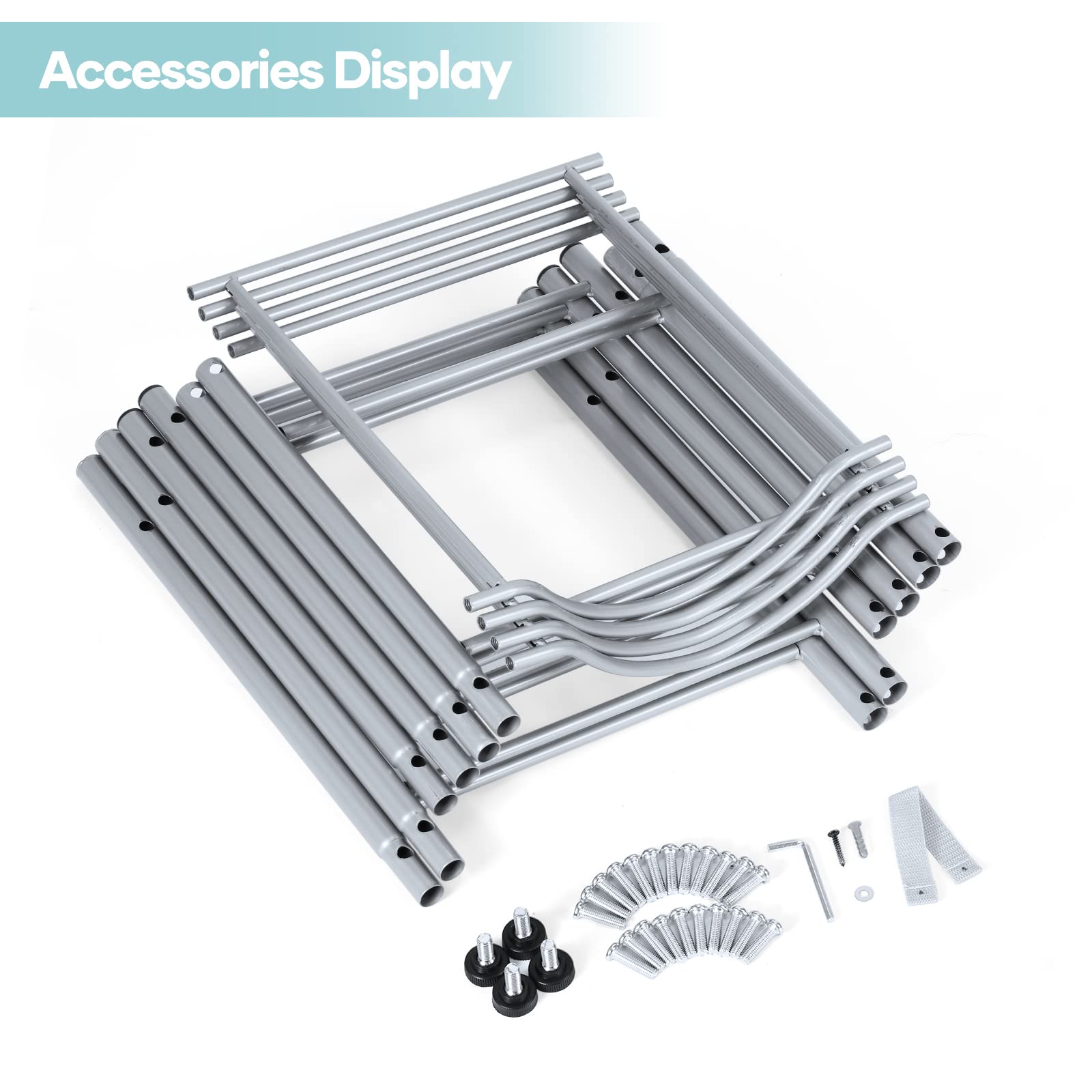 Water Cooler Jug Rack  4-Tier Heavy Duty Water Bottle Holder Storage Rack for 5 Gallon Water Dispenser  Save Space (SILVER)