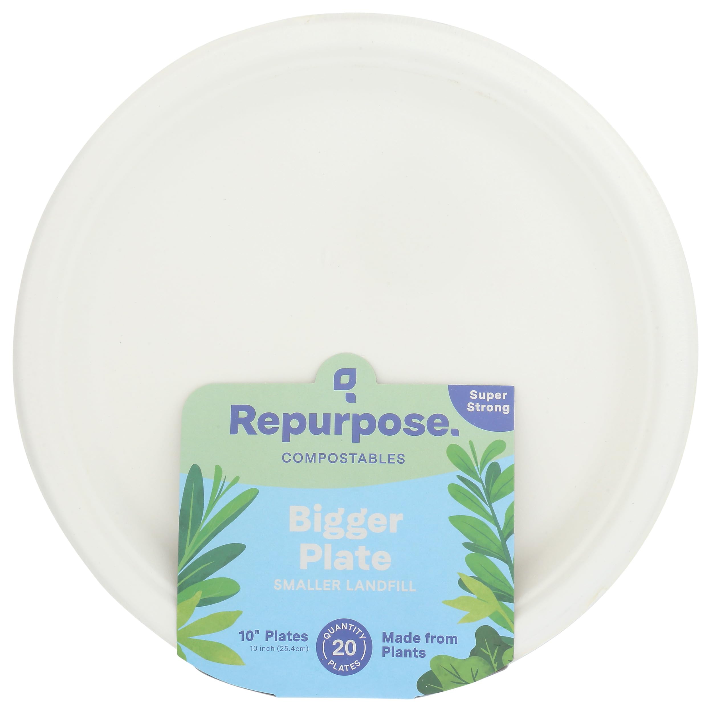 Repurpose, Repurpose 10 Eco-Picinic Plates, 20 Count