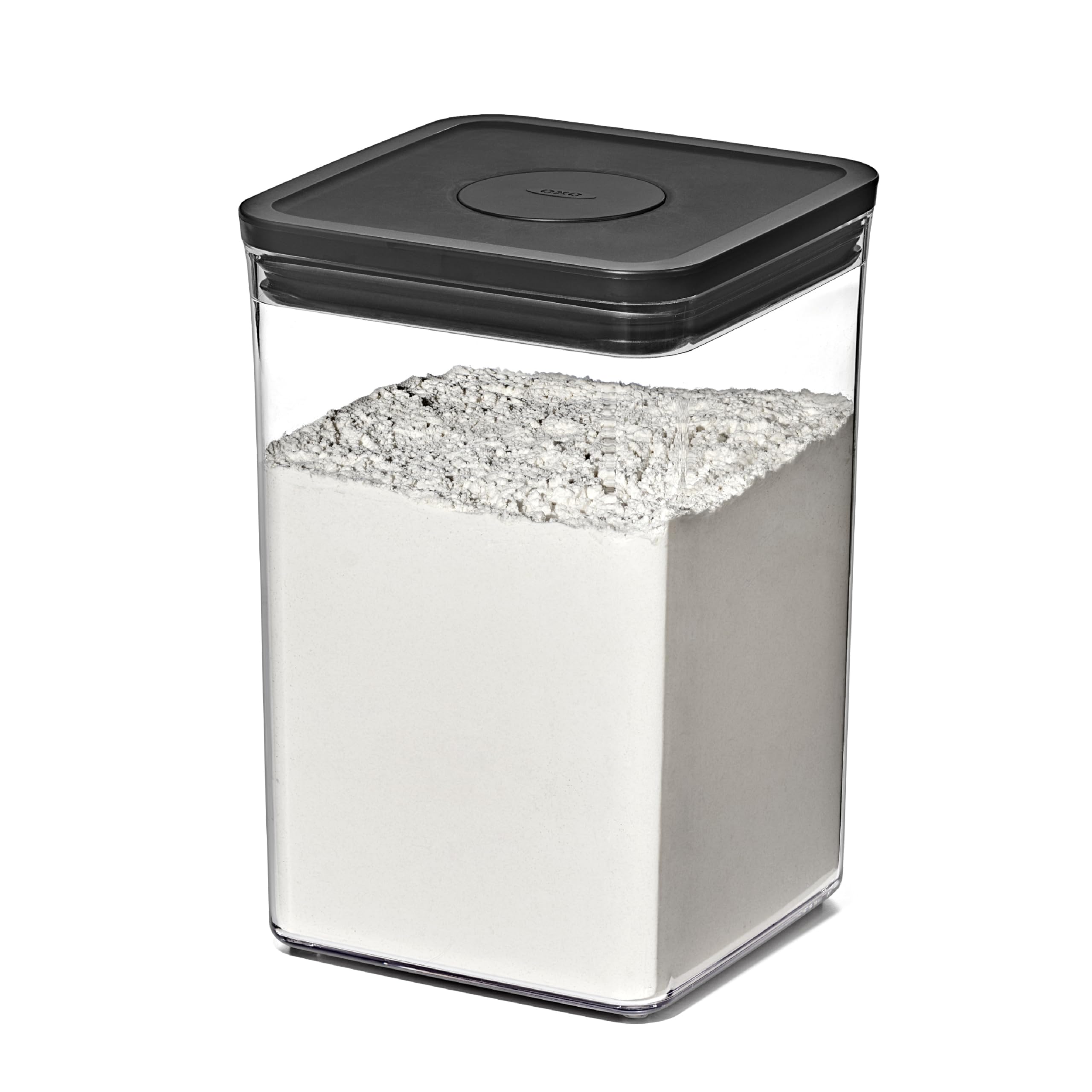 OXO Good Grips POP Container - Big Square Medium - 4.4 Qt /4.2 L - Matte Black, Organization and Storage Solution