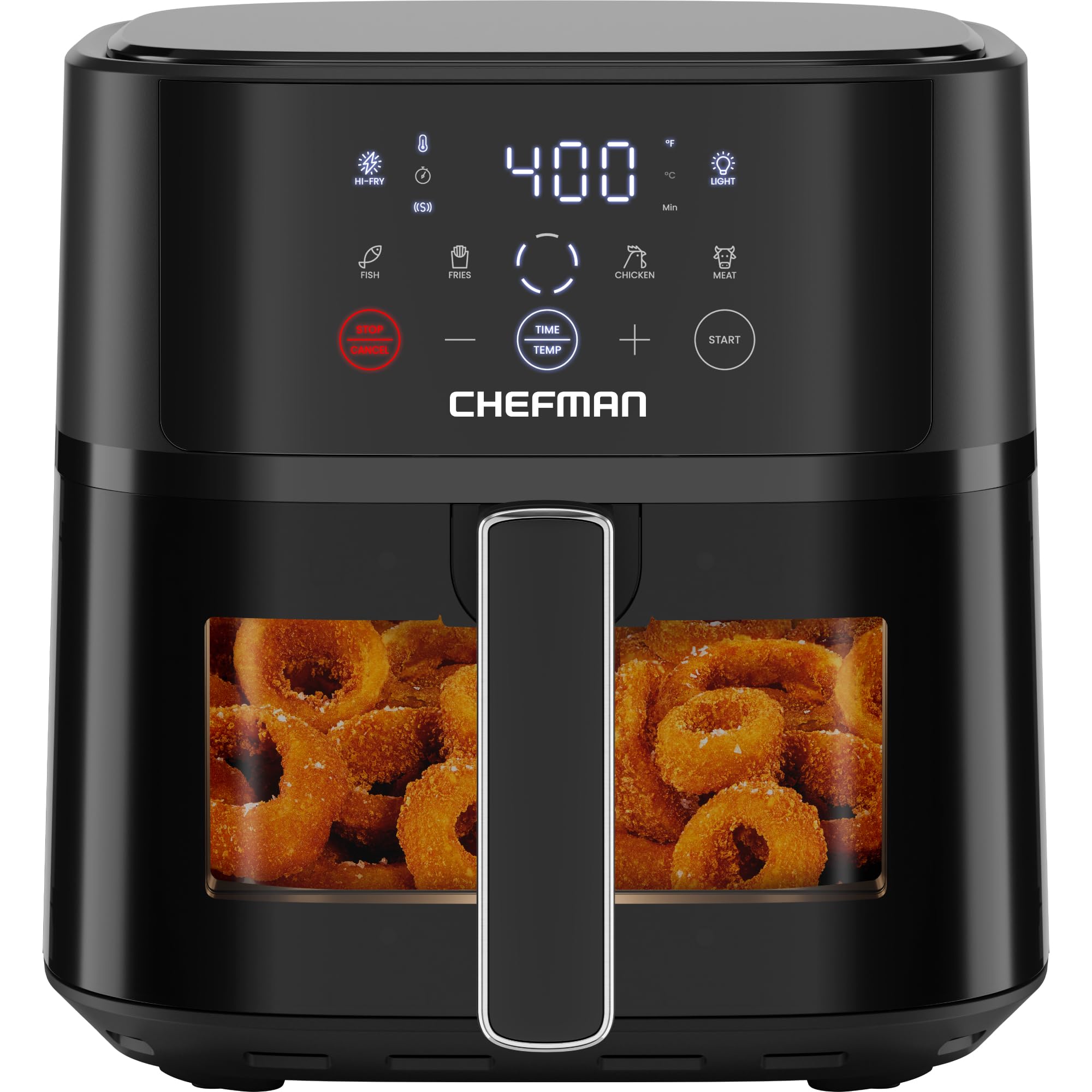 Chefman Air Fryer - 6 QT Compact Airfryer for Quick & Easy Meals, Features Hi-Fry Technology for Extra Crisp, Easy-View Window, 
