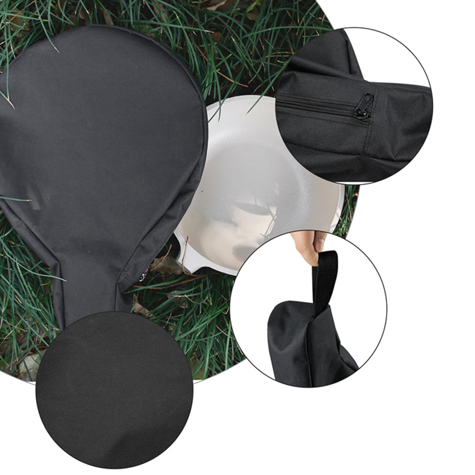 Skillet Bag Waterproof Oxford Cloth, Griddle Carry Bag Portable Pan Storage Bag And Protective, Closure, Fits Pans Up To 11.8 In