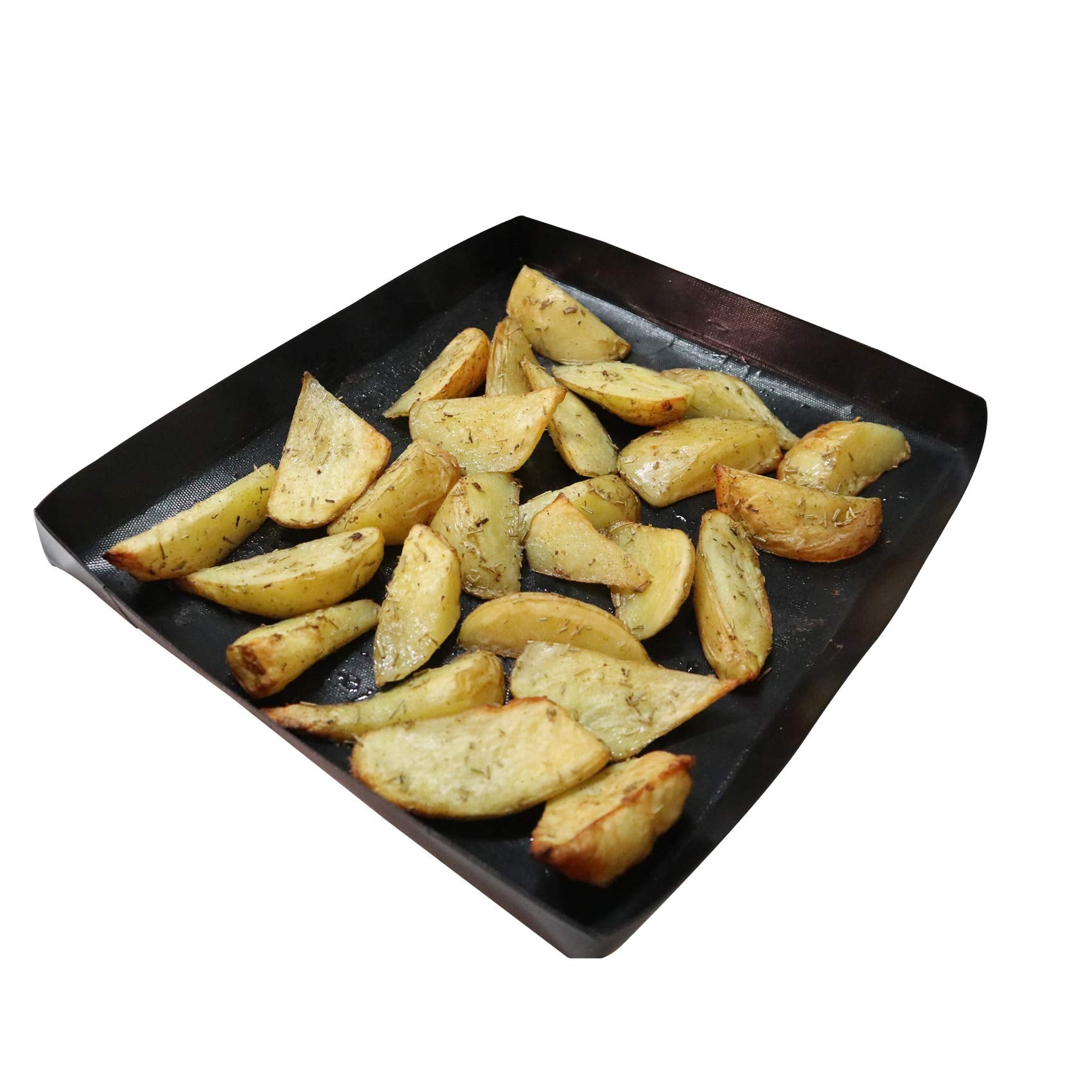 Firsmat Solid Cooking Basket, Bbq Basket,Non Stick Ptfe Toaster Baking Tray For Speed Ovens,Quick Oven Basket Tray For Chips Chi