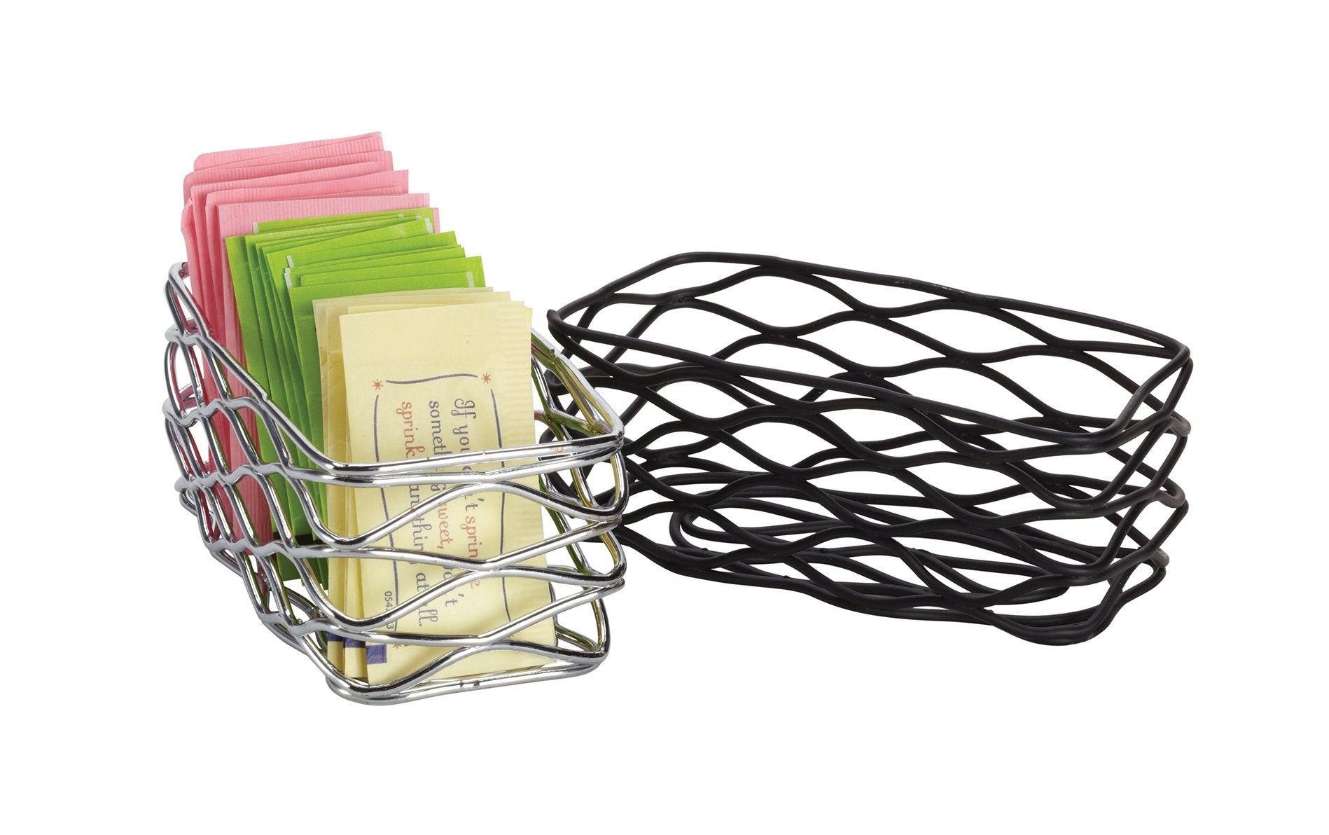 American Metalcraft Bnsc3 Birdnest Sugar Packet Basket, 4.5'' L X 2.25'', Chrome