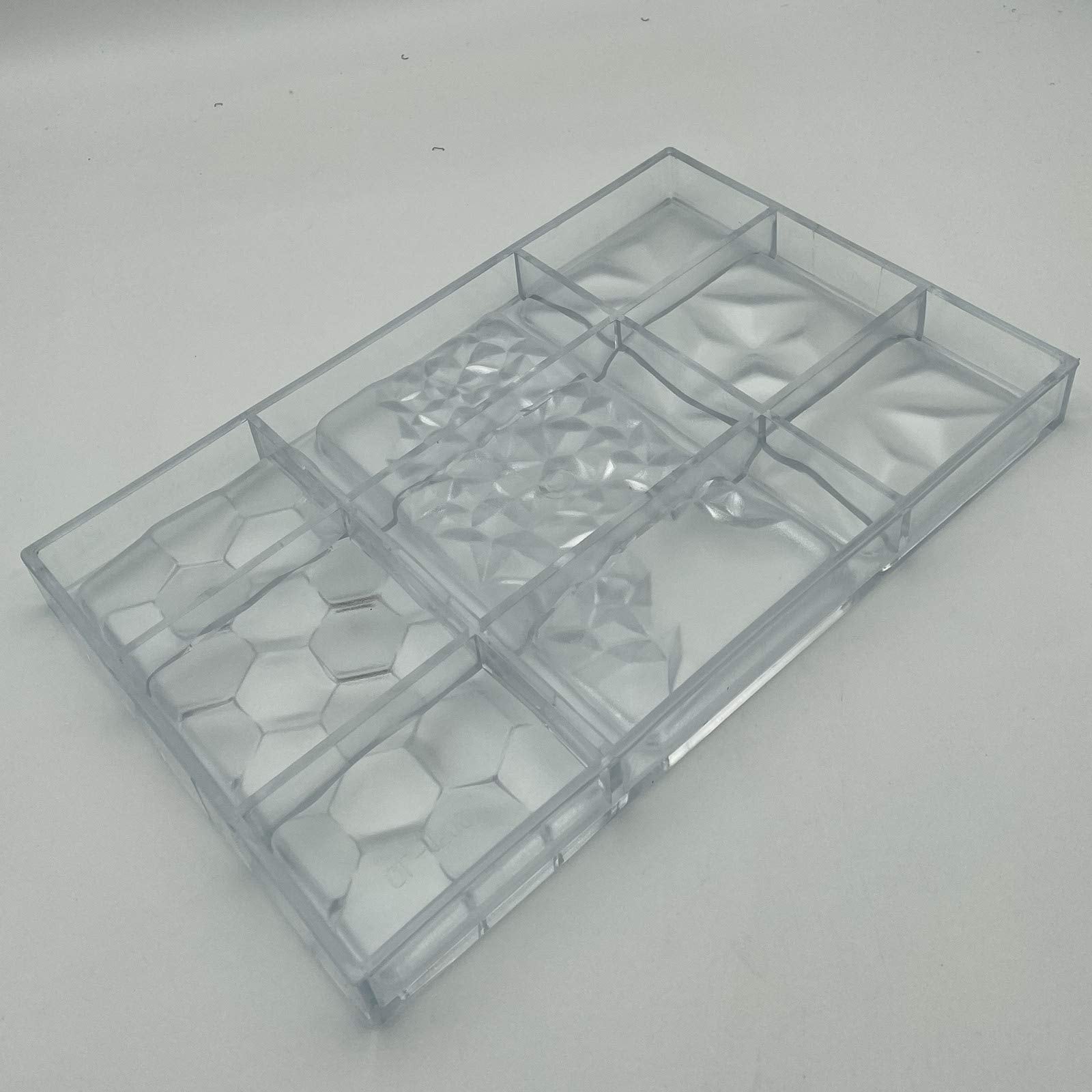 3 In 1 Polycarbonate Chocolate Bar Mold Large Break-Apart Candy Tray