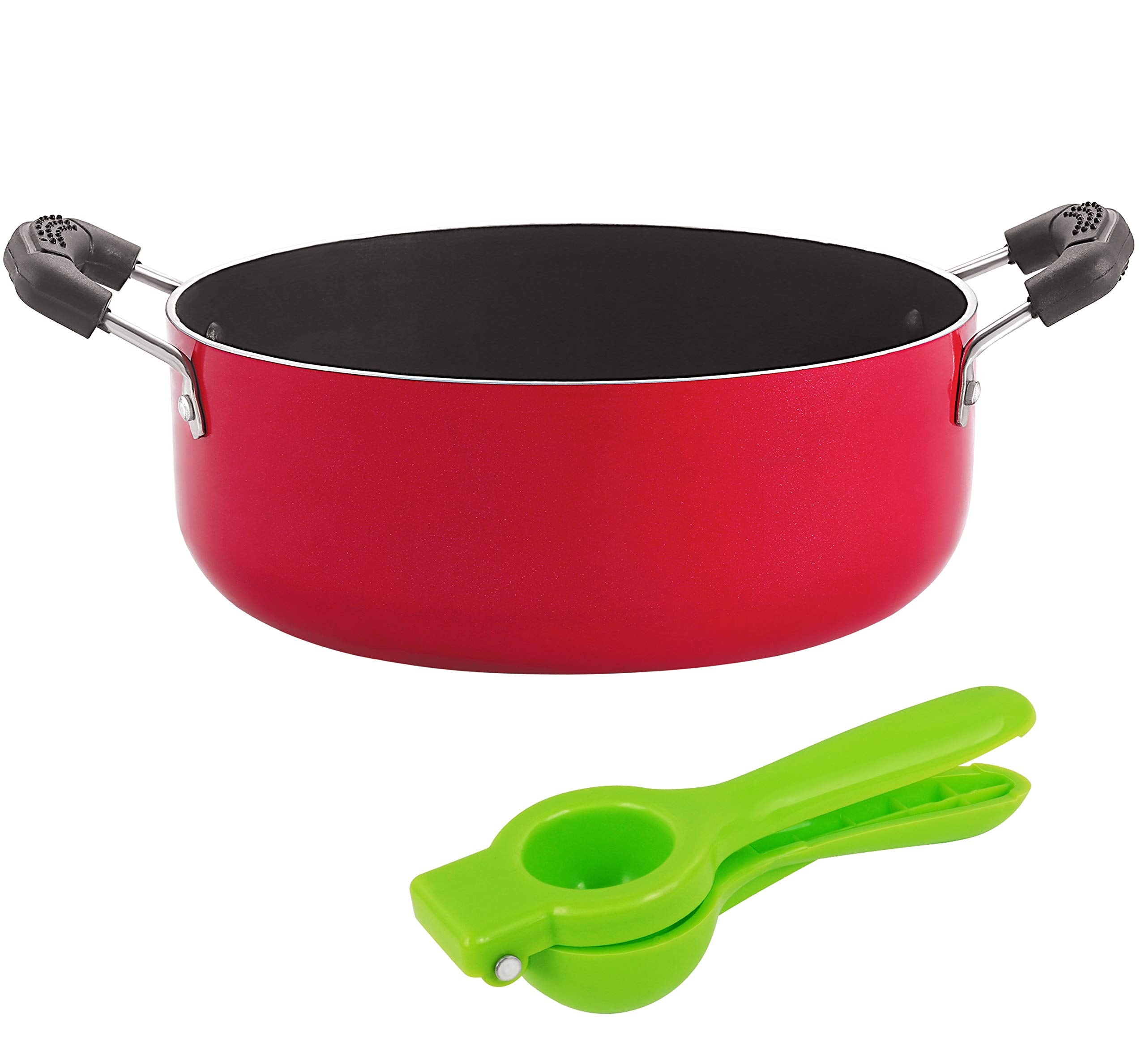 Nirlon NonStick Odor Free Aluminium Casserole With Free Lemon Squeezer Combo Item Set