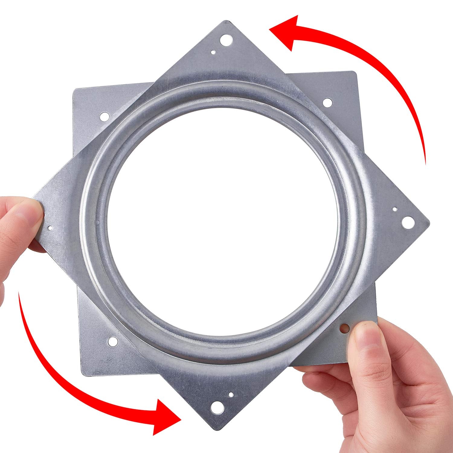 2Pack 6'' Lazy Susan Turntable 500-Lb Steel Ball Bearing Rotating Tray Strong Sturdy Table Cabinet Low Profile For 360 Chair And