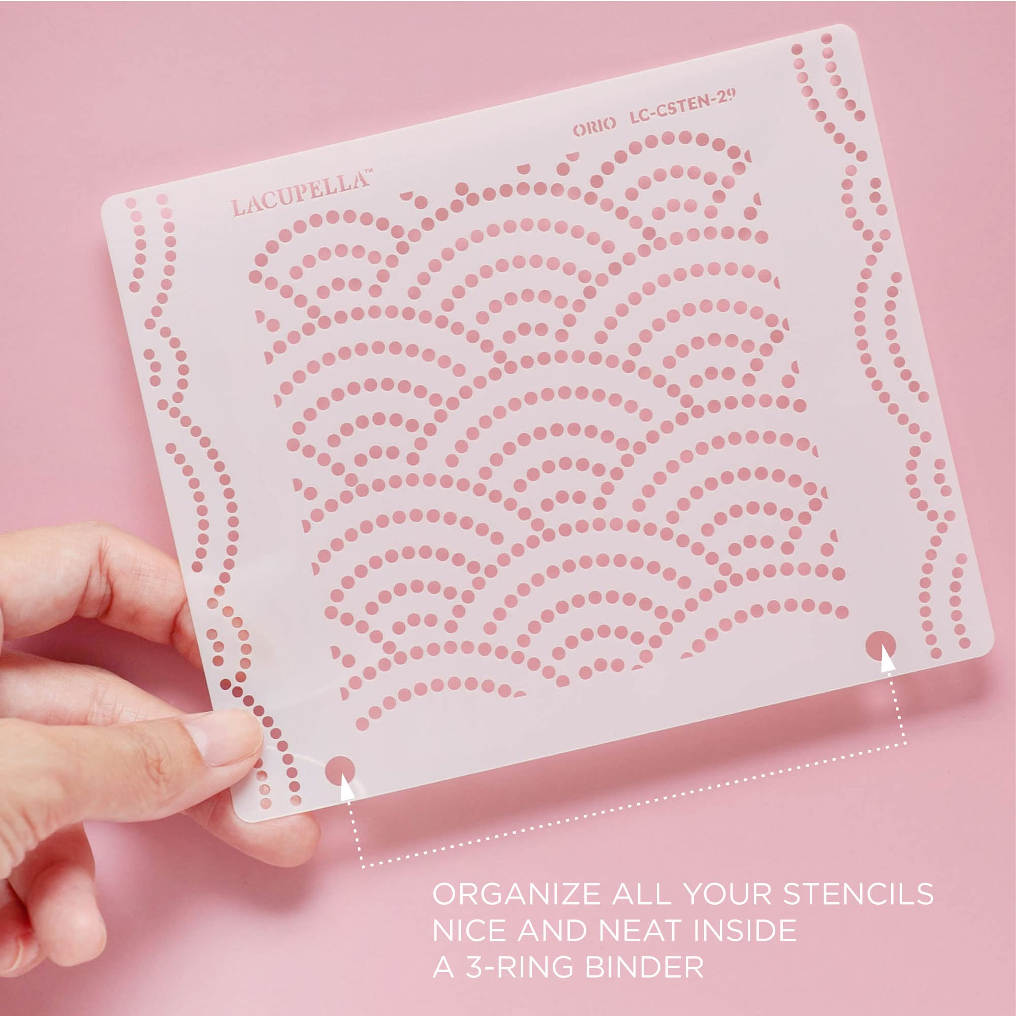 Lacupella Cookie And Cupcake Stencil (Flo)