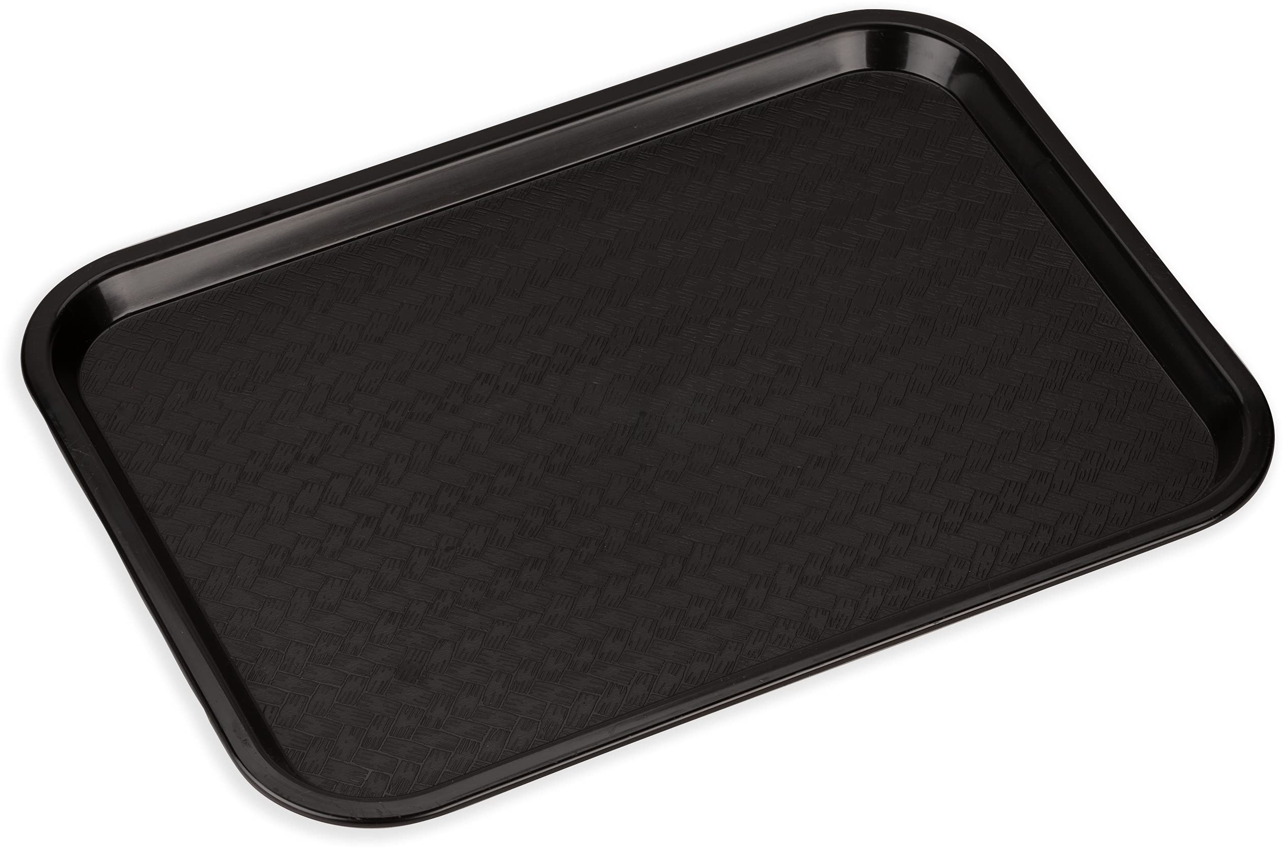 Carlisle FoodService Products Café Tray, 12" x 16", Black, Polypropylene, Model CT121603