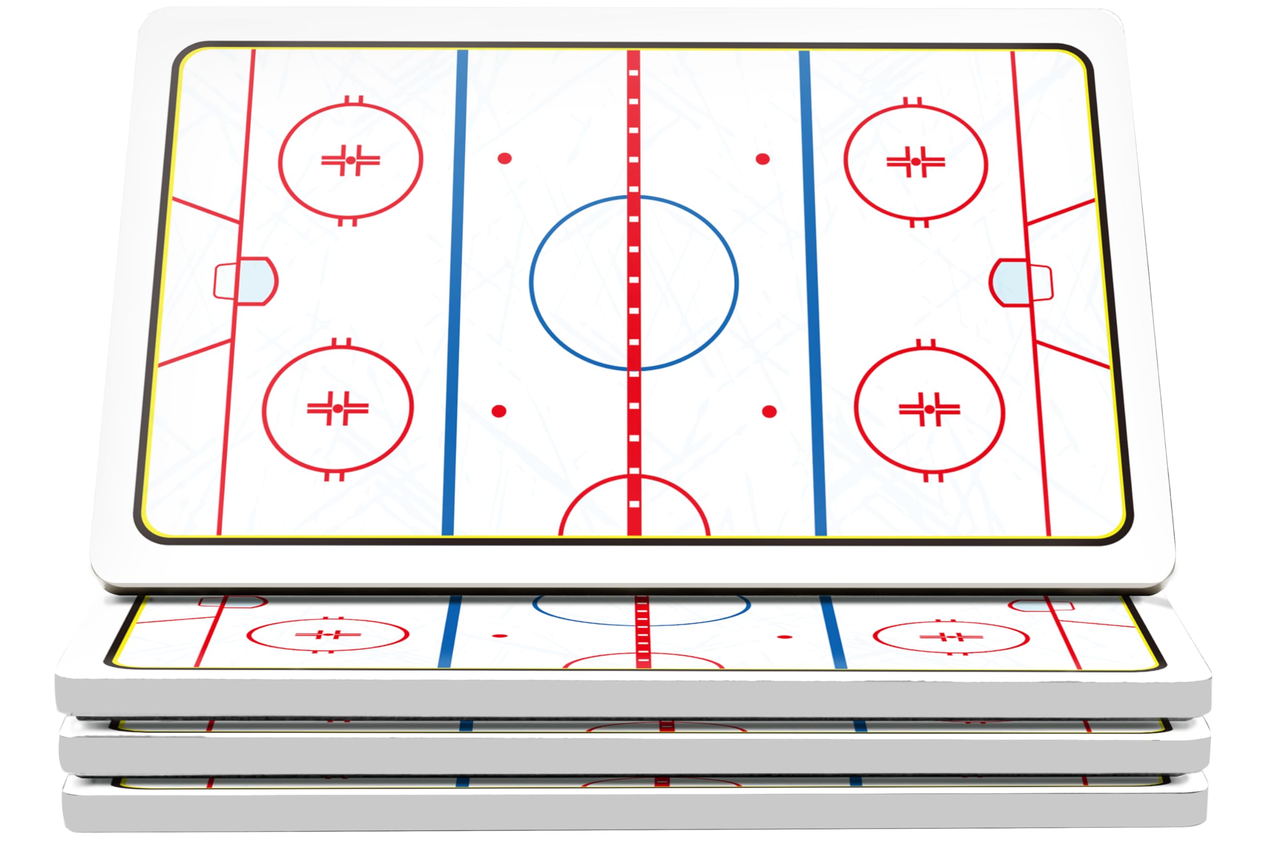 Ice Hockey Rink Ceramic Coasters With Holder. Absorbent Coaster For Drinks, Coaster Set, Table Coaster. Gift For Men, Hockey Dec